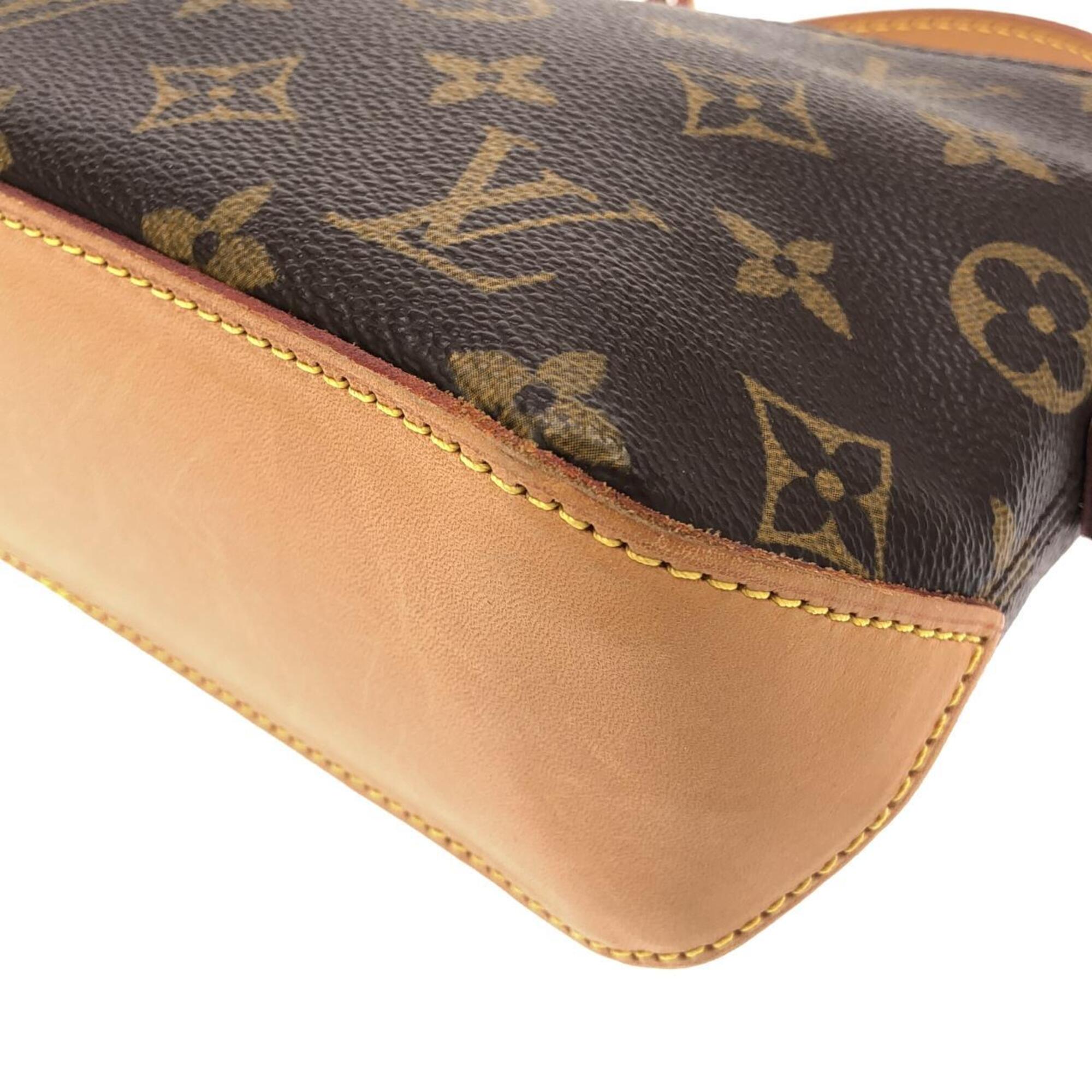 Louis Vuitton Marron Coated Canvas Shoulder Bag (Pre-Owned)