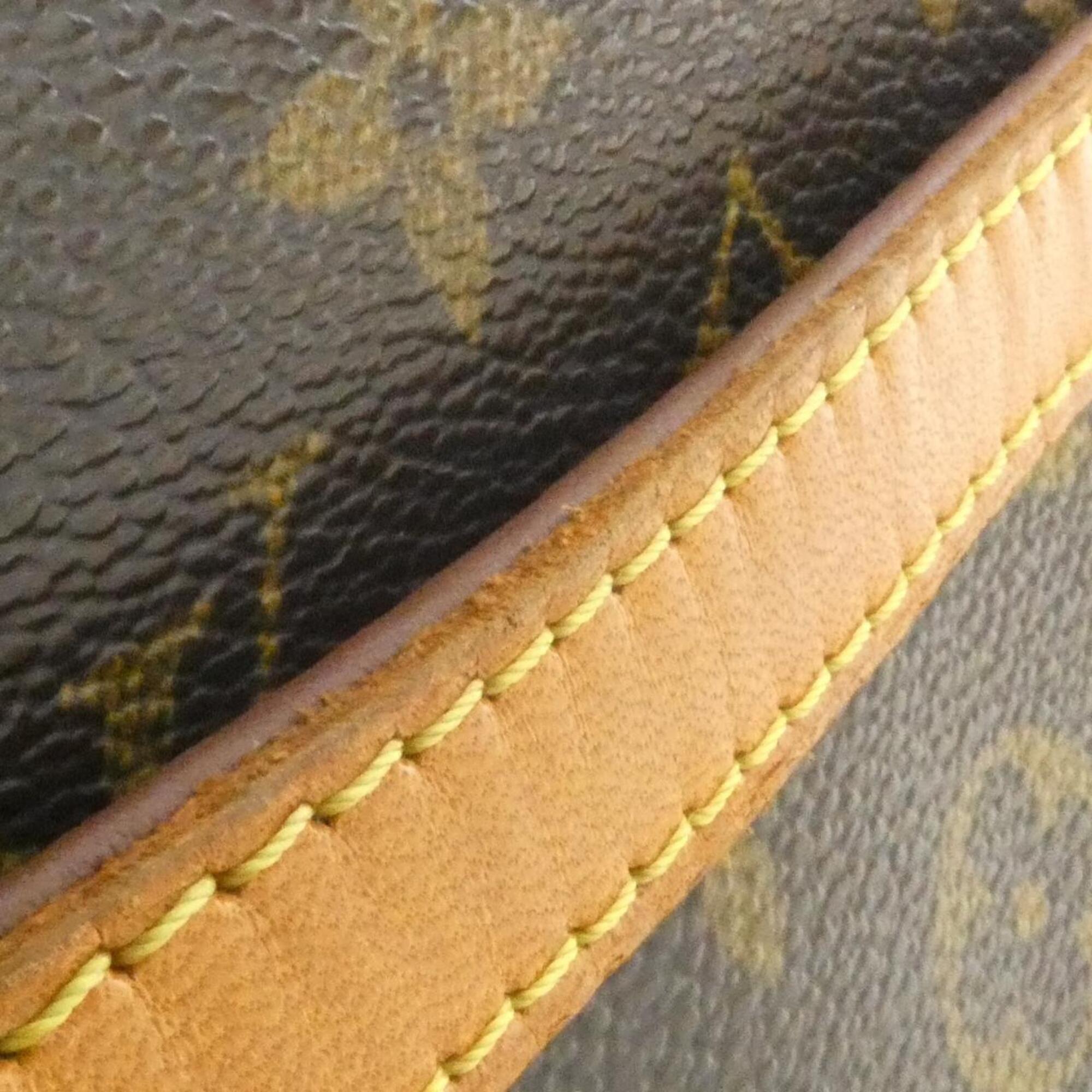 Louis Vuitton Monogram Marron Coated Canvas Shoulder Bag (Pre-Owned)