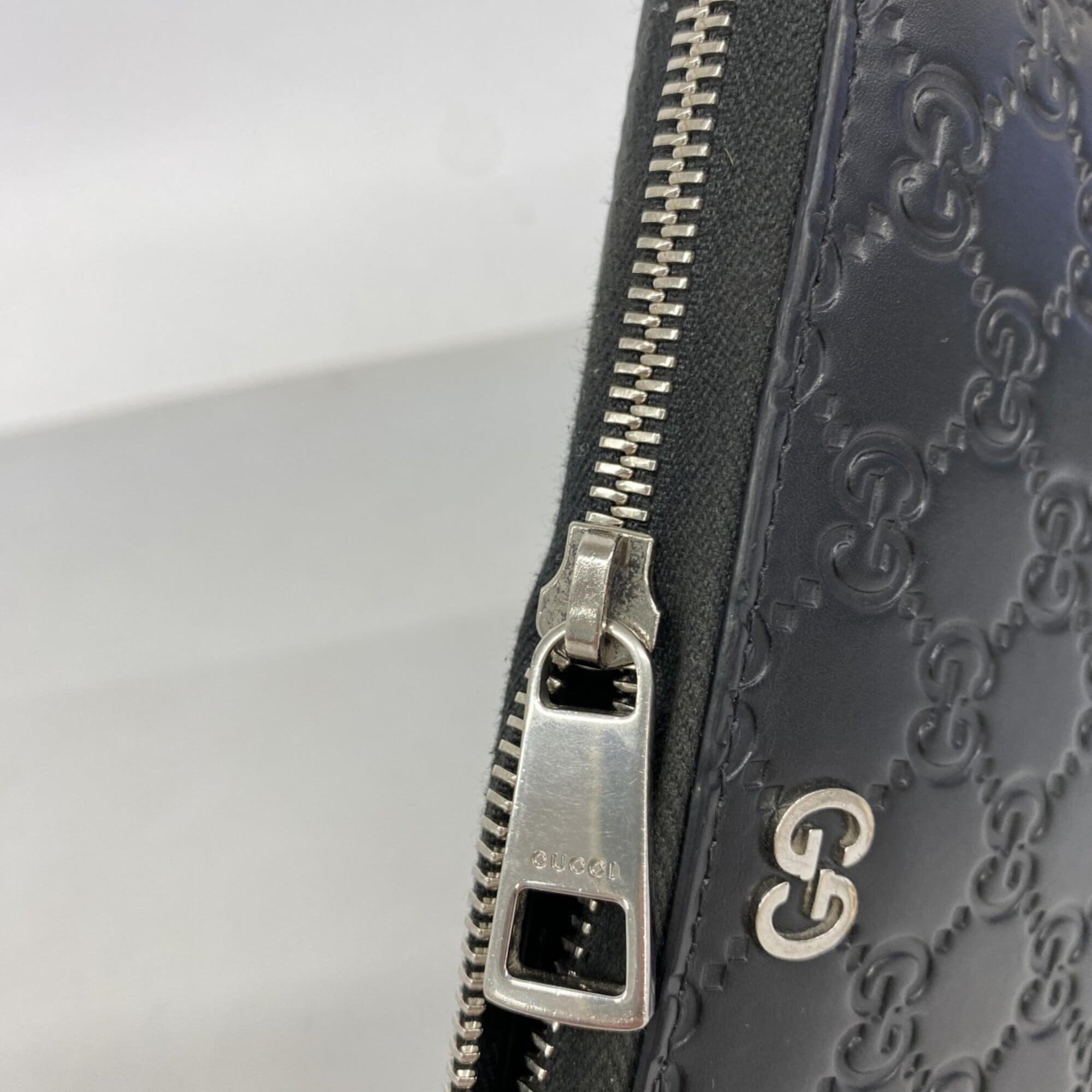 Gucci Black Leather Long Wallet (Bi-Fold) (Pre-Owned)