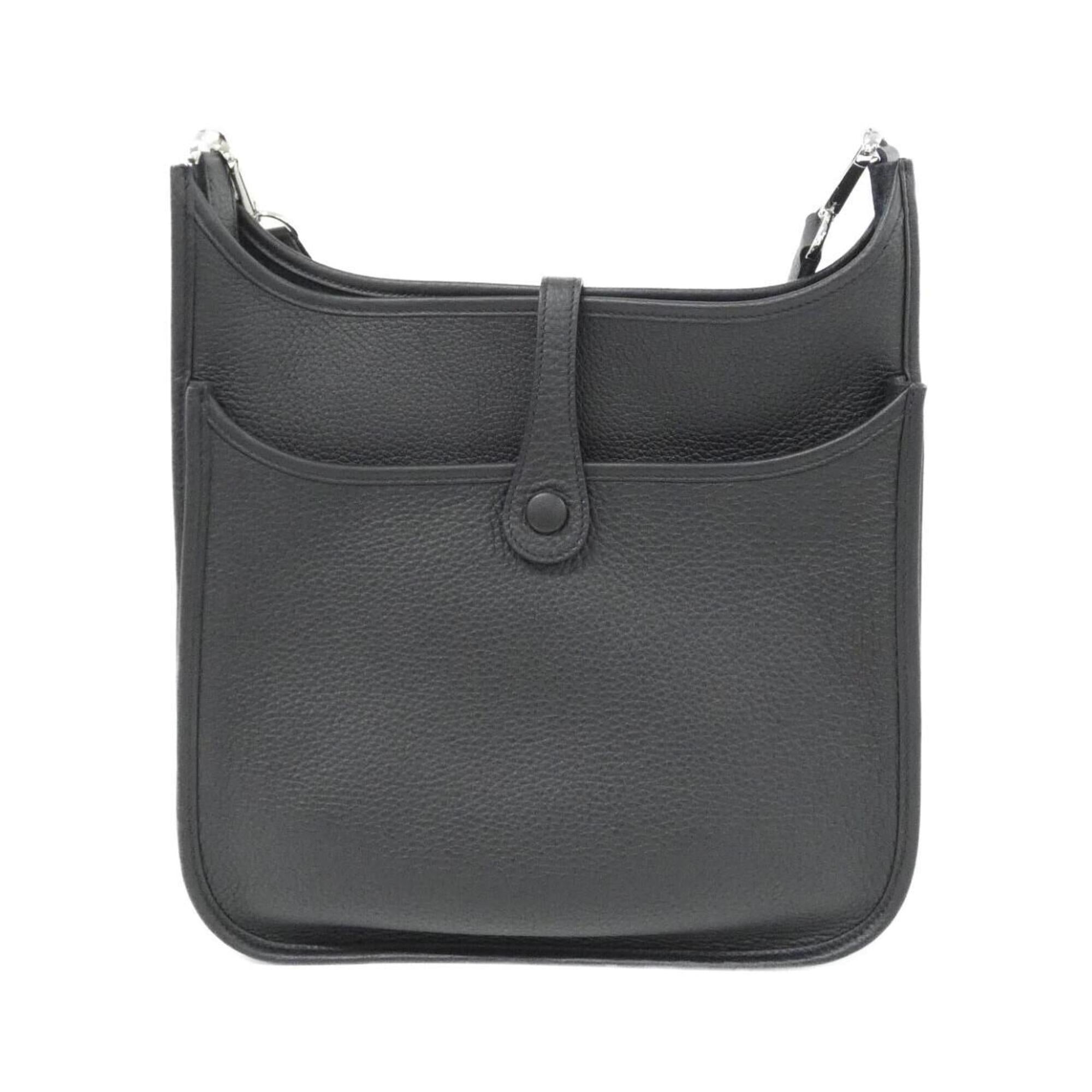 Hermes Black Taurillon Clemence Leather Shoulder Bag (Pre-Owned)