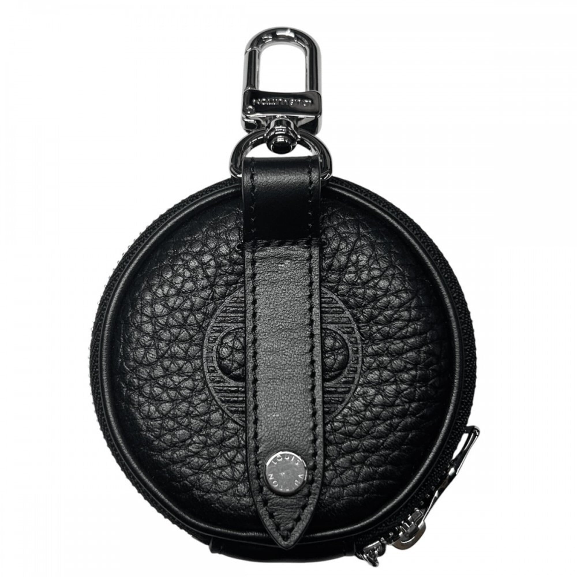 Louis Vuitton Black Leather Coin Purse/Coin Case (Pre-Owned)