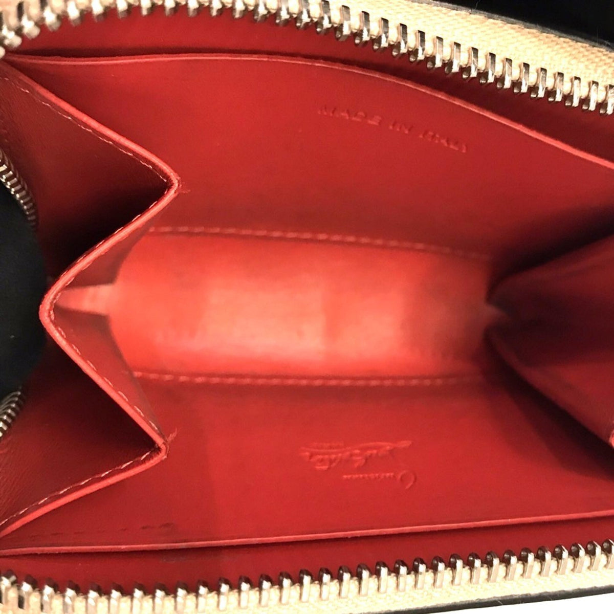 Christian Louboutin Pink Leather Coin Purse/Coin Case (Pre-Owned)