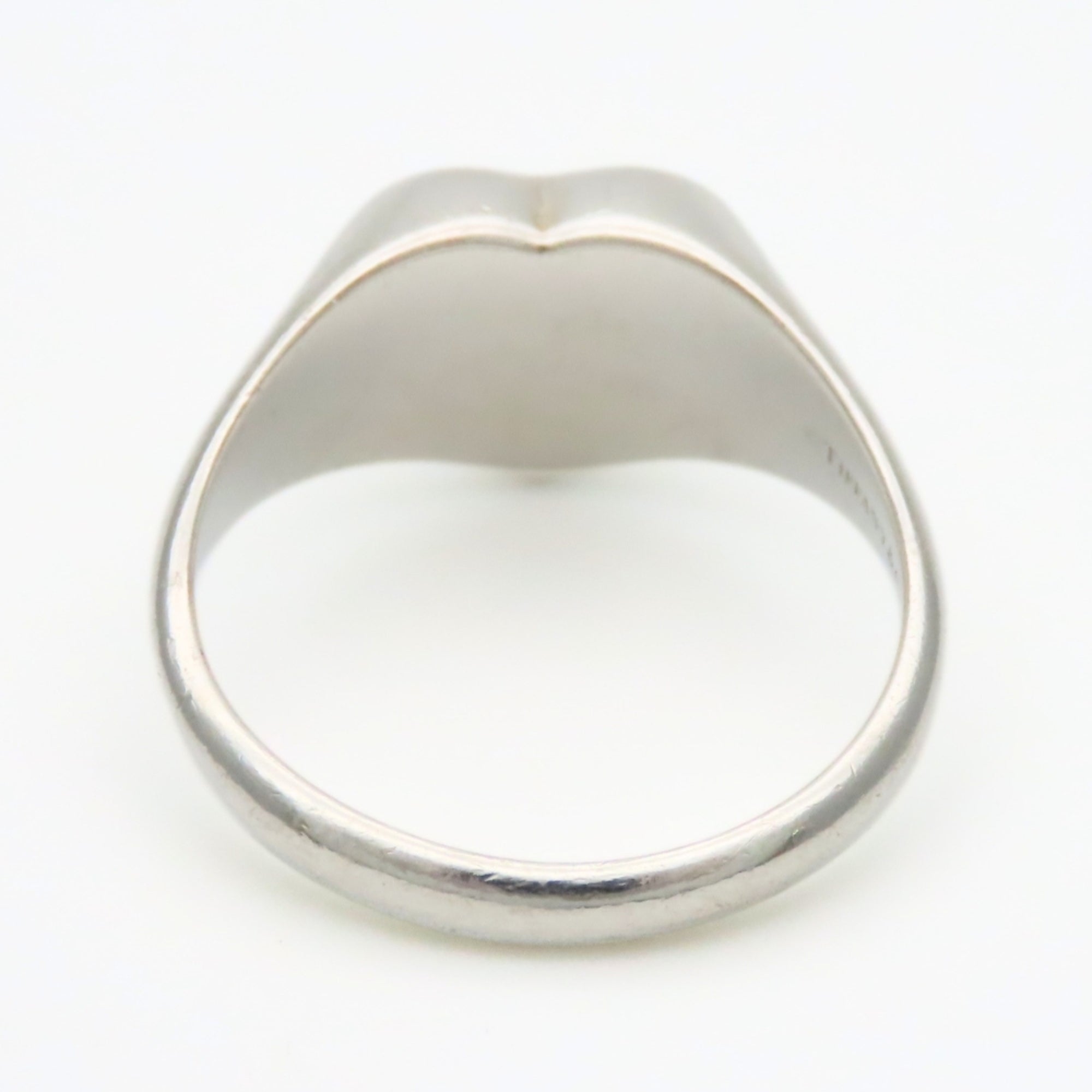 Tiffany Heart Silver Silver 925 Band Ring (Pre-Owned)