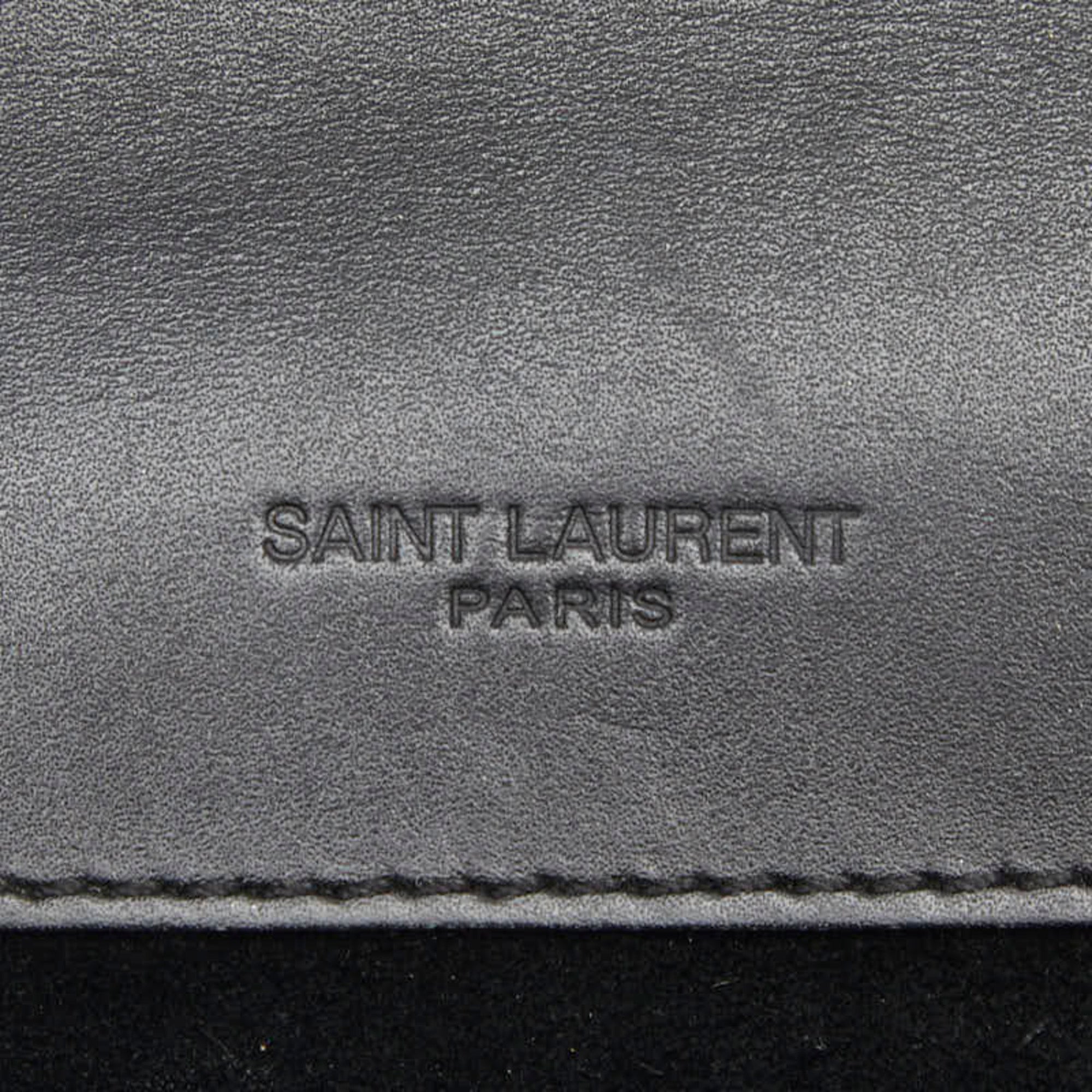 Saint Laurent Black Leather Shoulder Bag (Pre-Owned)