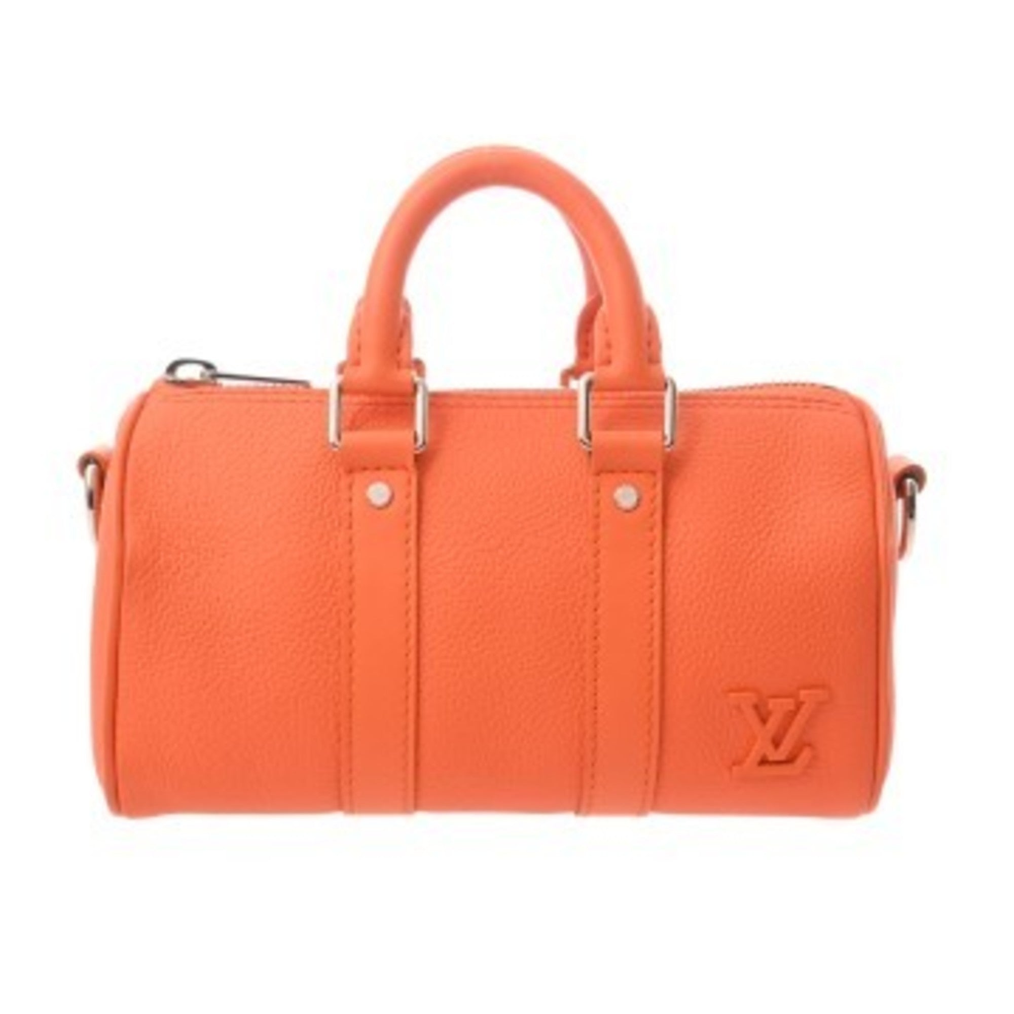 Louis Vuitton Orange Leather Handbag (Pre-Owned)
