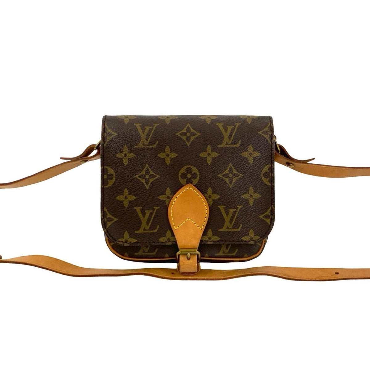 Louis Vuitton Brown Leather Pvc Pochette Shoulder Bag (Pre-Owned)