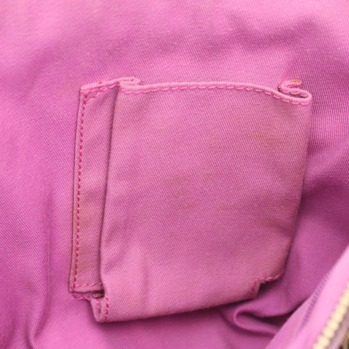 Gucci Abbey Beige Brown Purple Gg Canvas Leather Tote Bag (Pre-Owned)