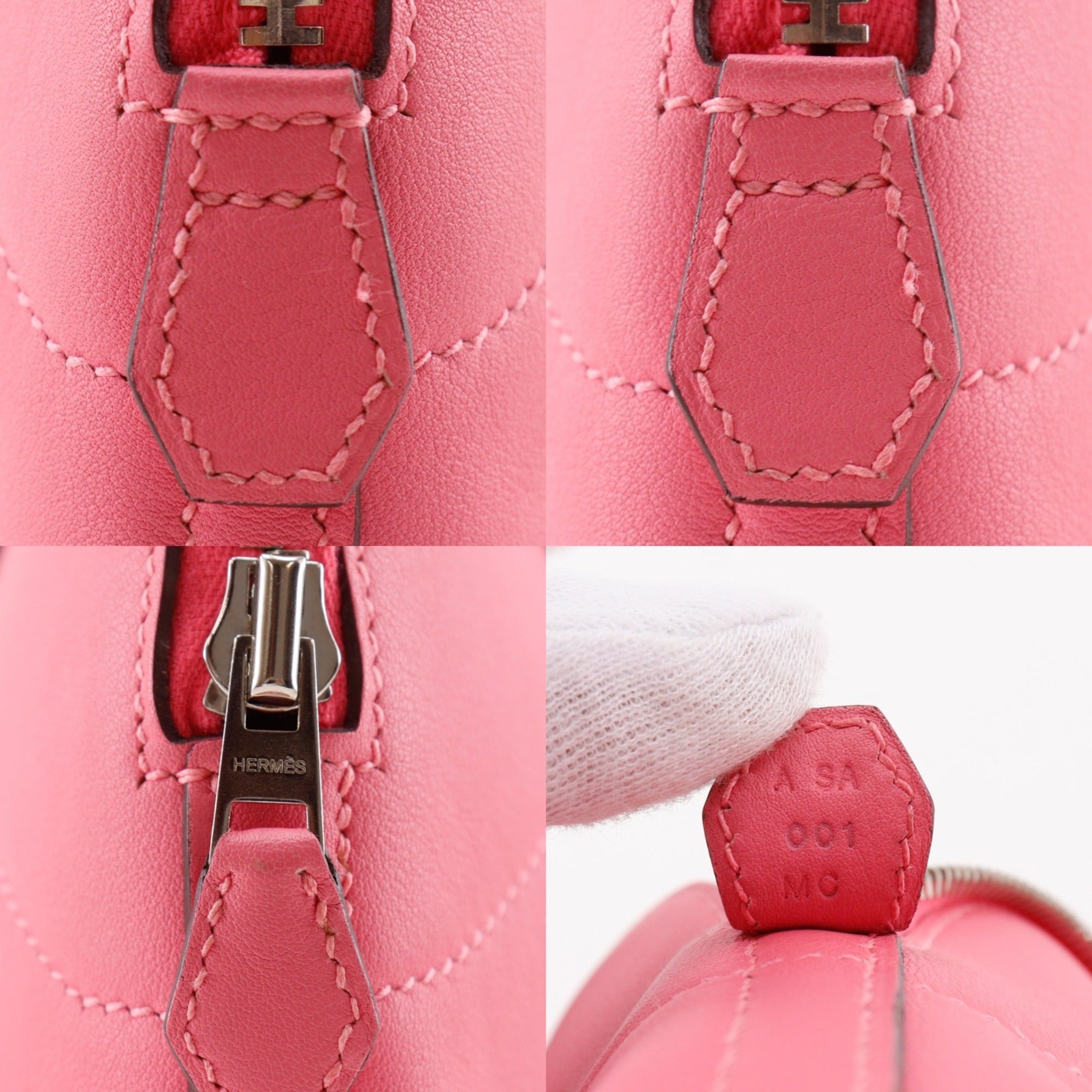 Hermes Pink Swift Leather Handbag (Pre-Owned)