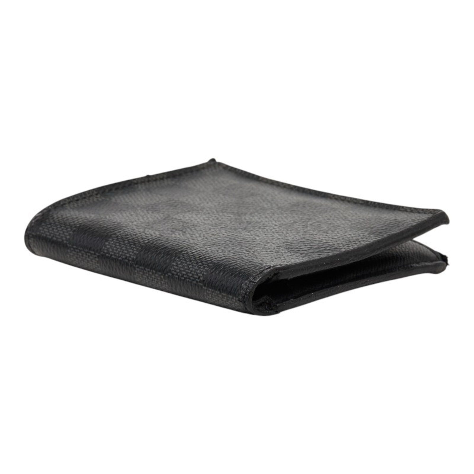 Louis Vuitton Damier Graphite Black Gray Pvc Leather Wallet (Bi-Fold) (Pre-Owned)