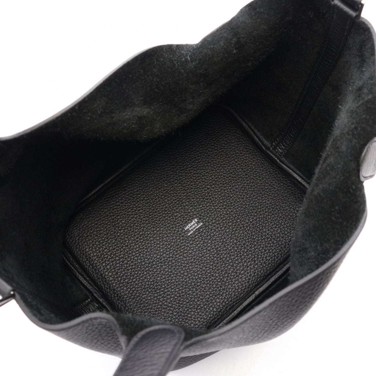 Hermes Black Taurillon Clemence Leather Leather Handbag (Pre-Owned)