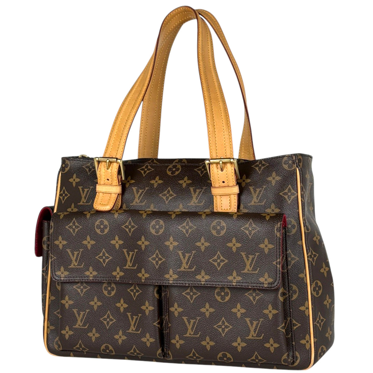 Louis Vuitton Brown Monogram Handbag Tote Bag (Pre-Owned)
