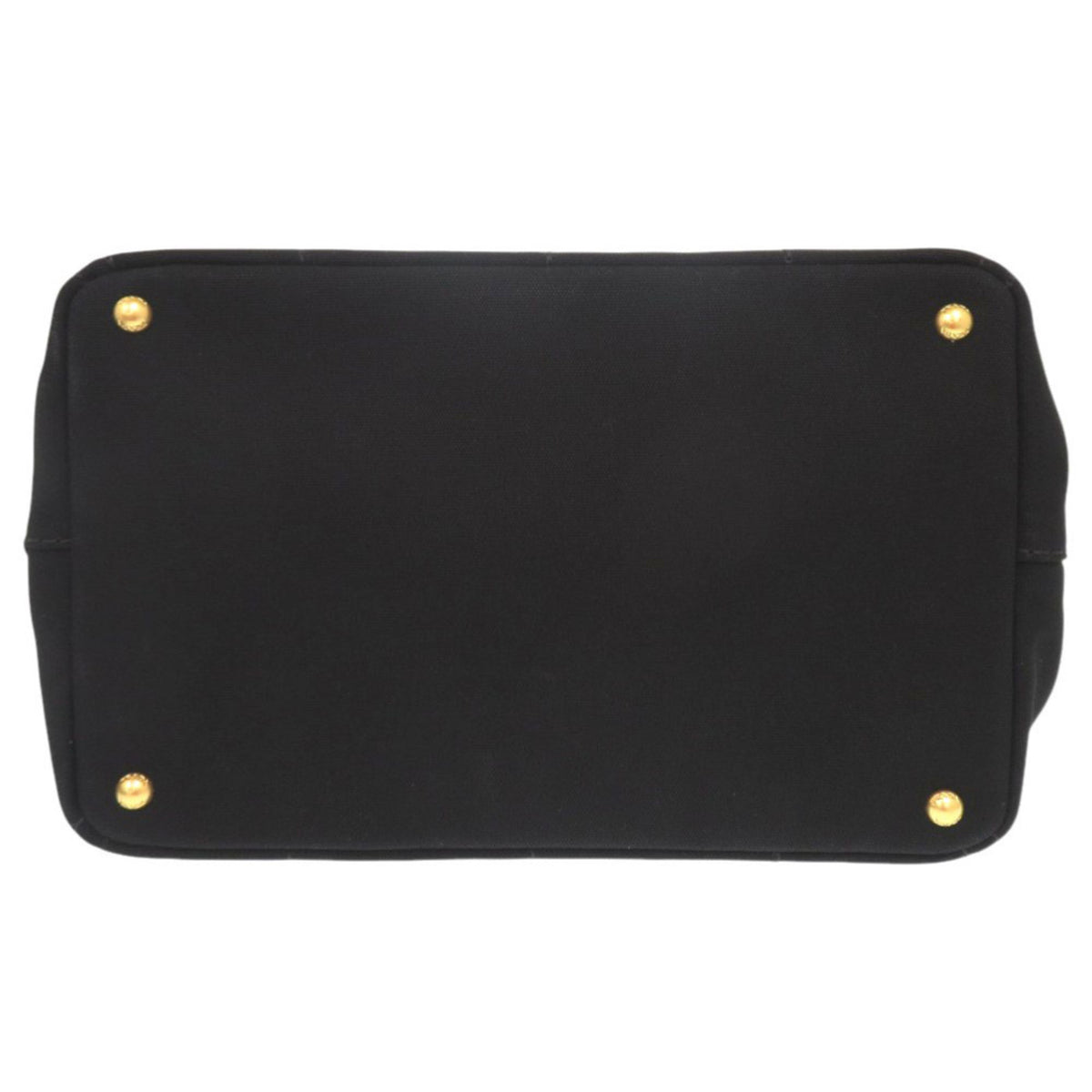 Prada Black Canvas Handbag Shoulder Bag Tote Bag (Pre-Owned)