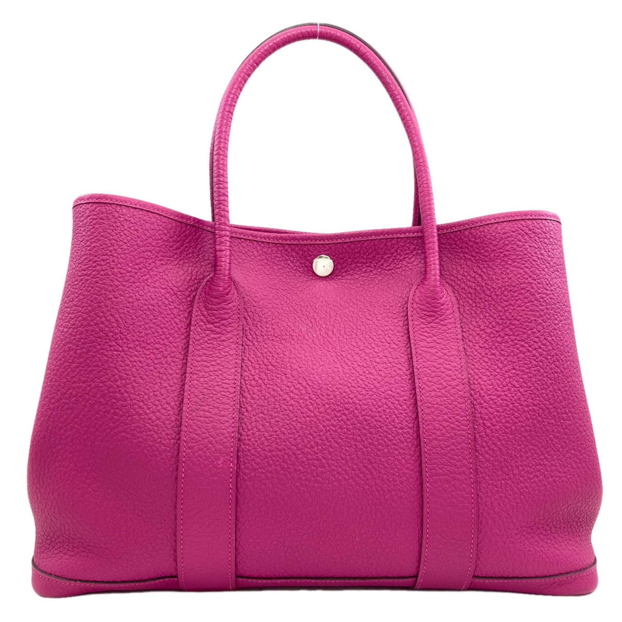 Hermes Pink Purple Negonda Leather Handbag (Pre-Owned)