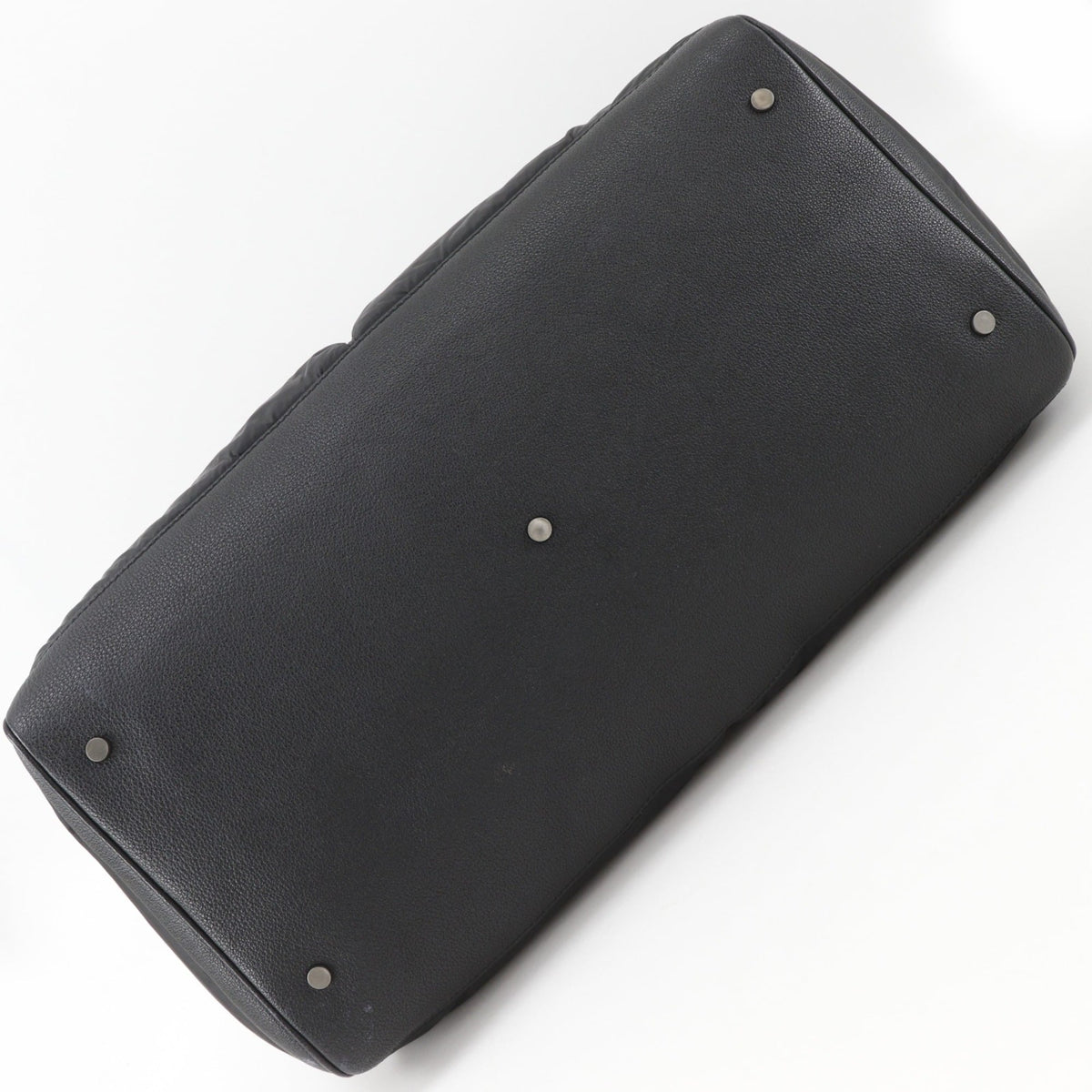 Balenciaga Black Nylon Leather Boston Bag Shoulder Bag (Pre-Owned)