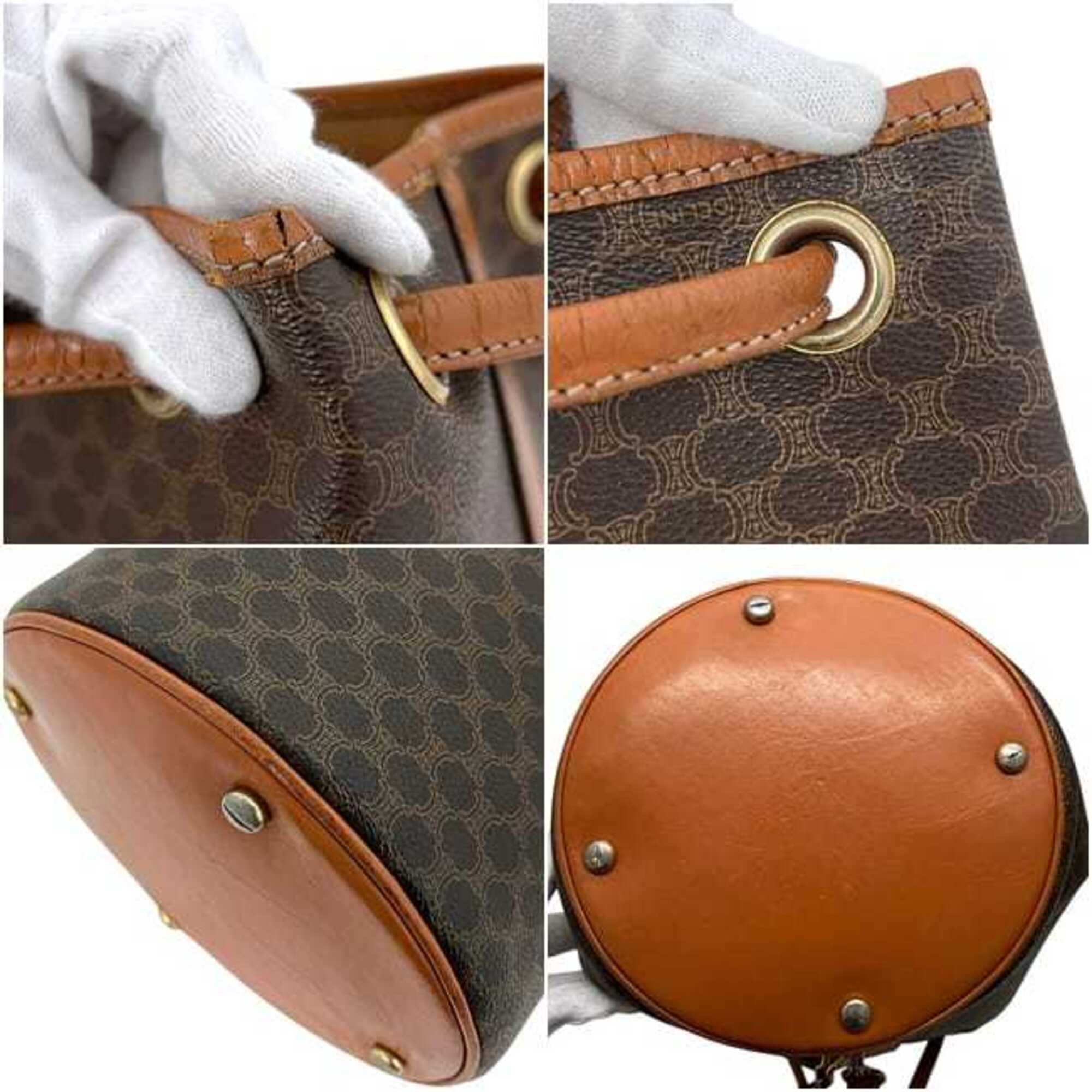 Celine Brown Pvc Leather Pouch Shoulder Bag (Pre-Owned)
