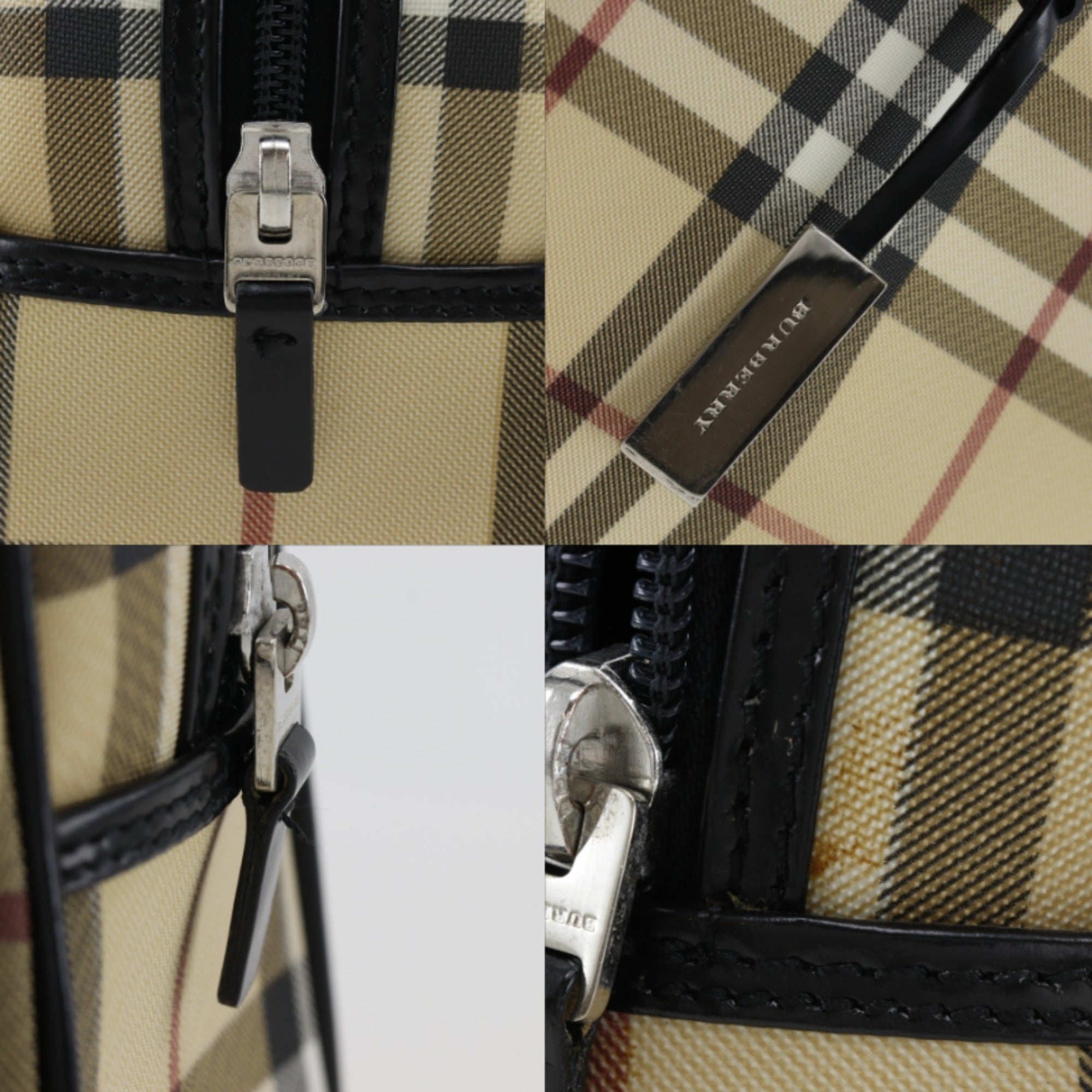 Burberry Beige Pvc Handbag (Pre-Owned)