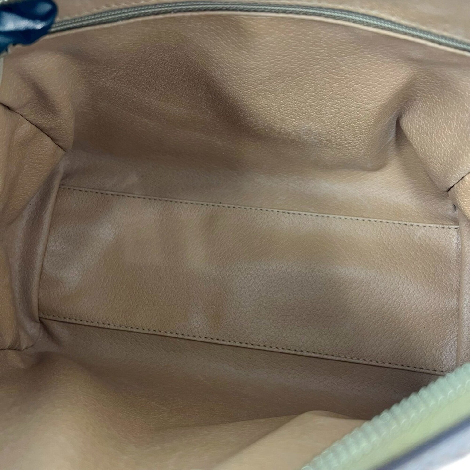Celine Brown Leather Pvc Handbag Shoulder Bag (Pre-Owned)