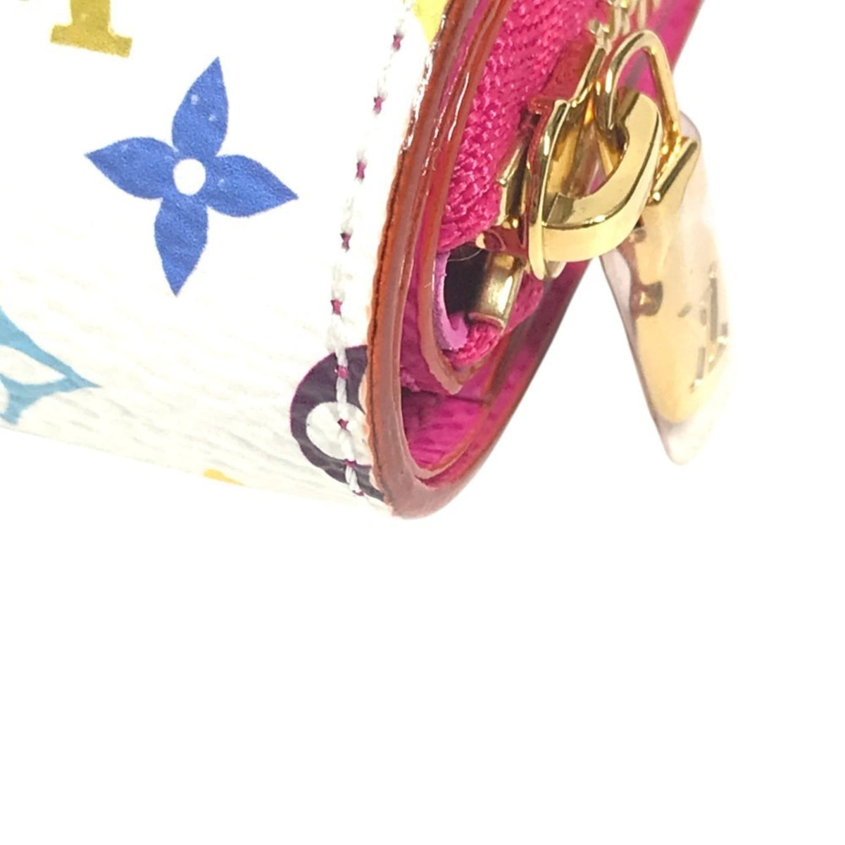Louis Vuitton Pink White Monogram Multicolore Wallet (Bi-Fold) (Pre-Owned)