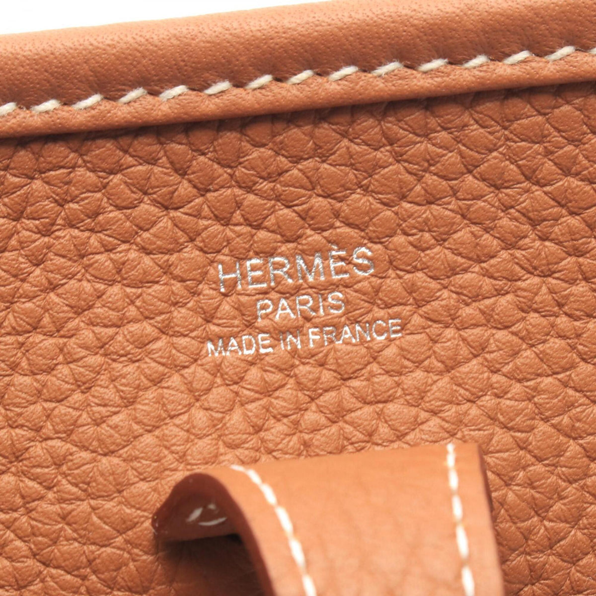 Hermes Brown Taurillon Clemence Leather Handbag Shoulder Bag (Pre-Owned)