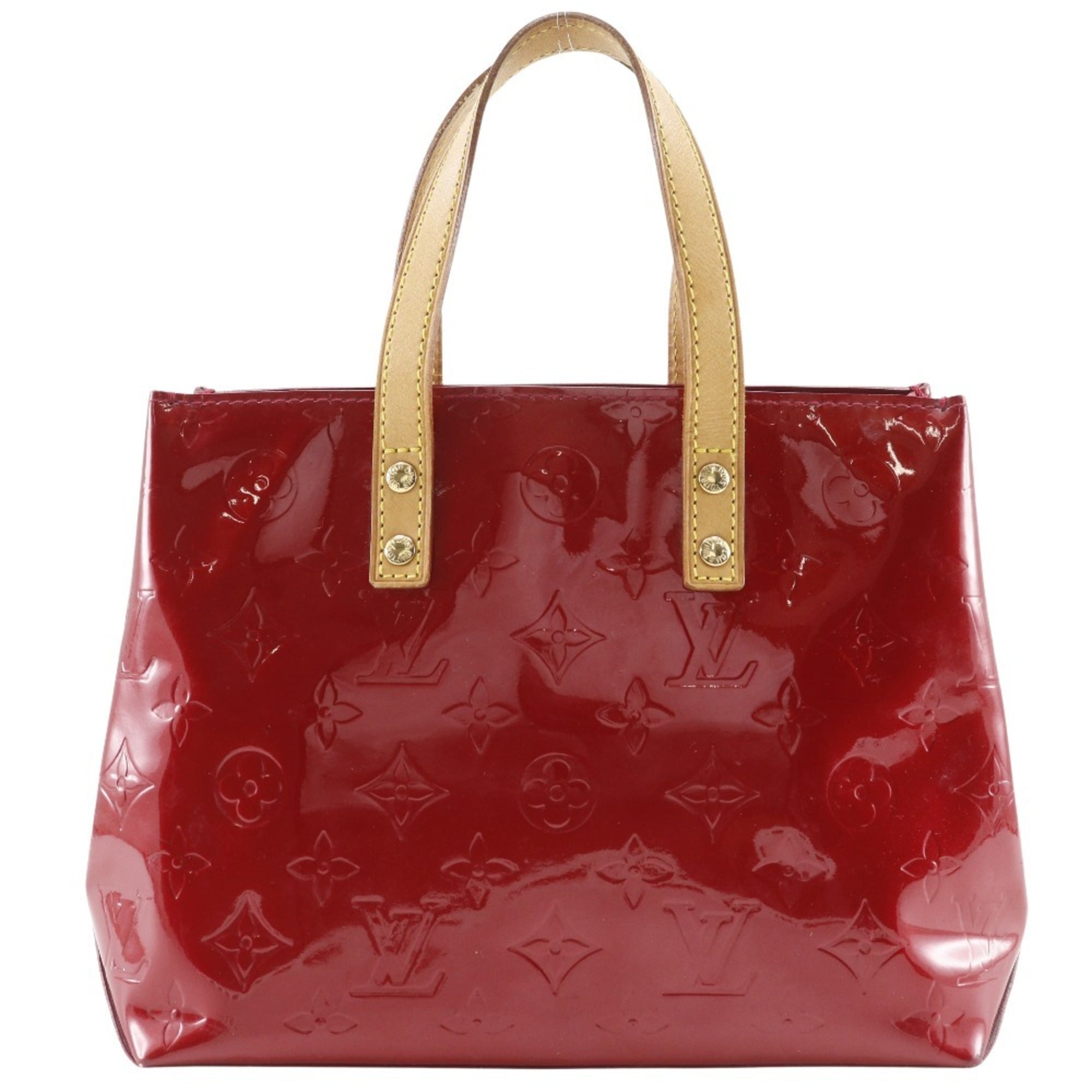 Louis Vuitton Pomme D'amour Red Color Monogram Vernis Handbag (Pre-Owned)