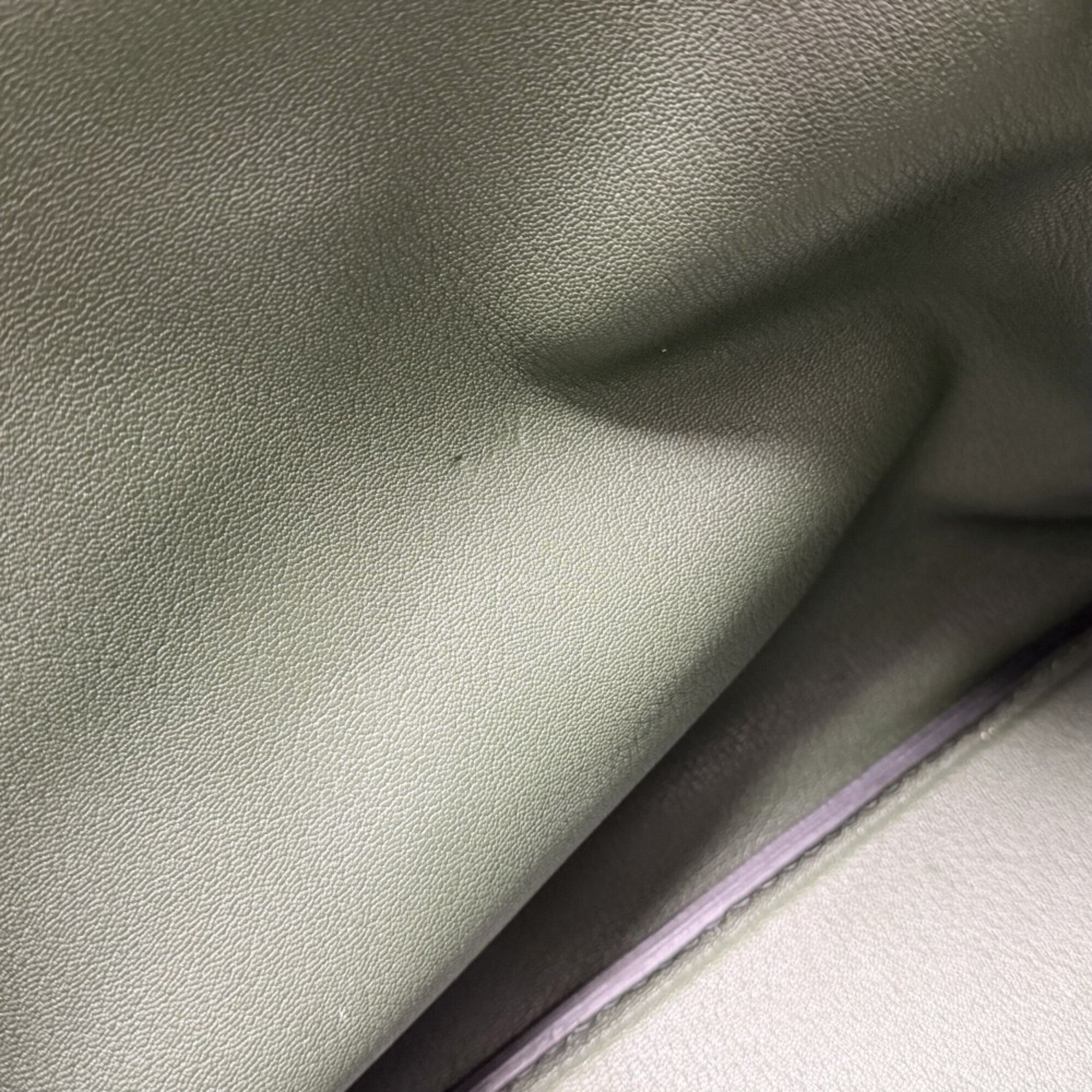 Hermes Dark Green Leather Handbag (Pre-Owned)
