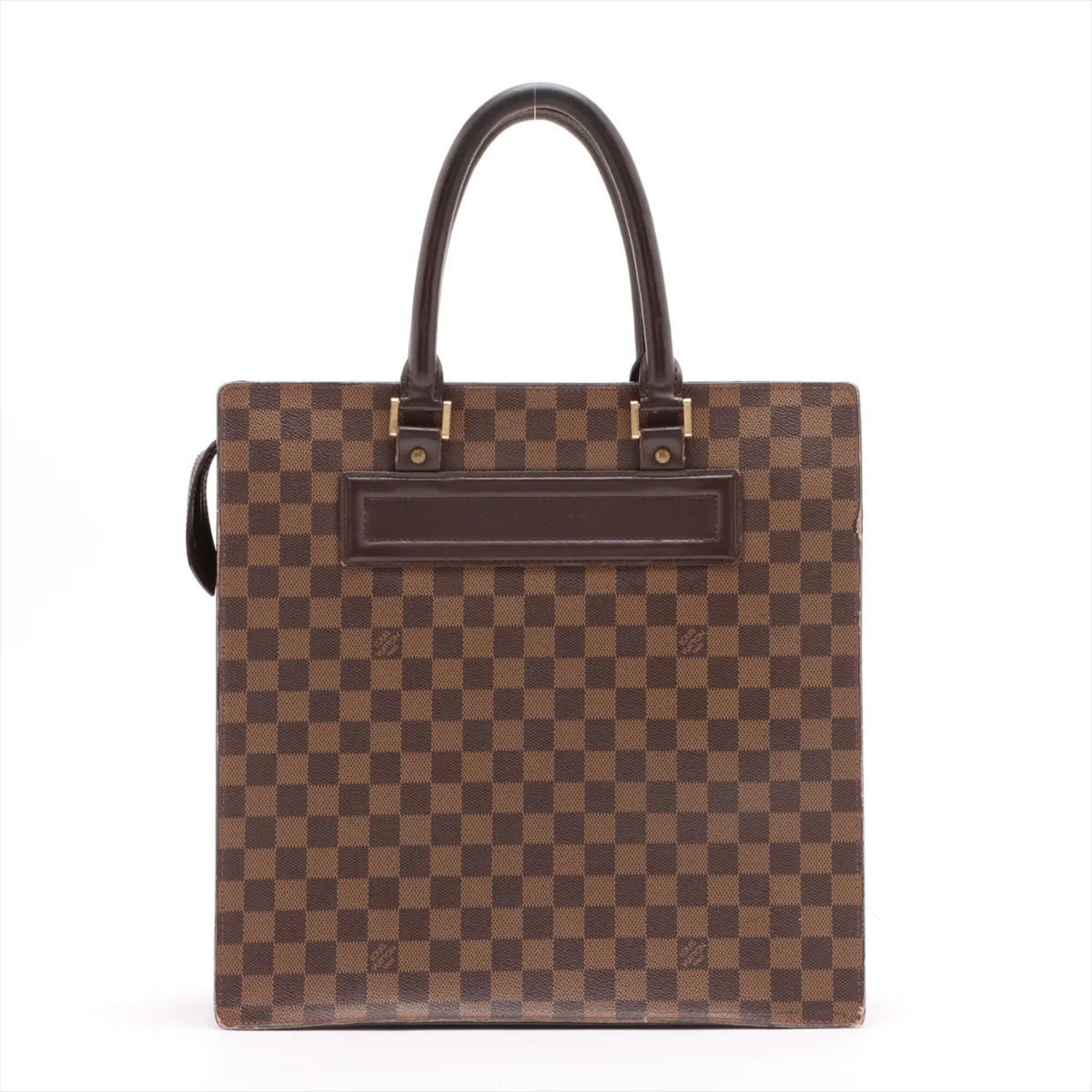 Louis Vuitton Damier Ebene Leather Coated Canvas Handbag Tote Bag (Pre-Owned)