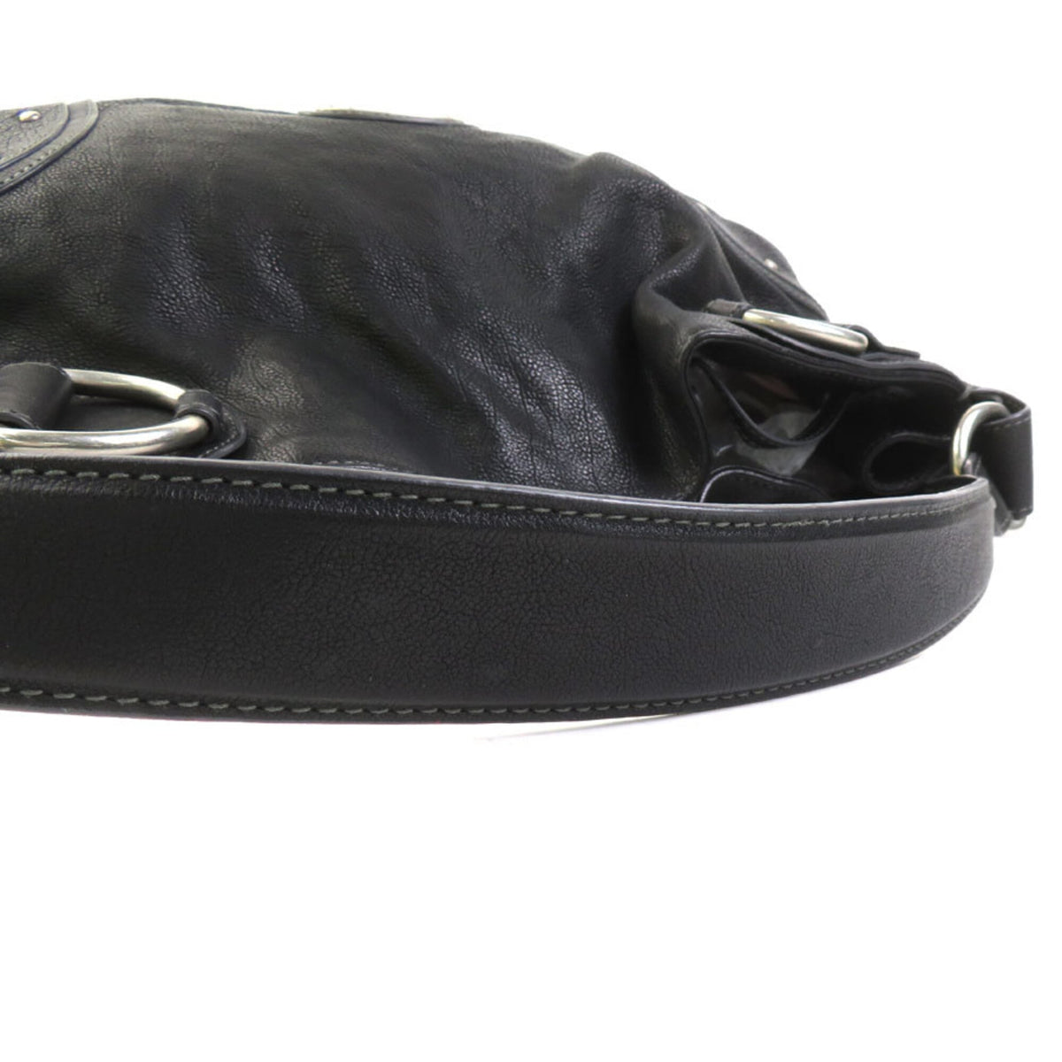 Bally Black Leather Shoulder Bag (Pre-Owned)