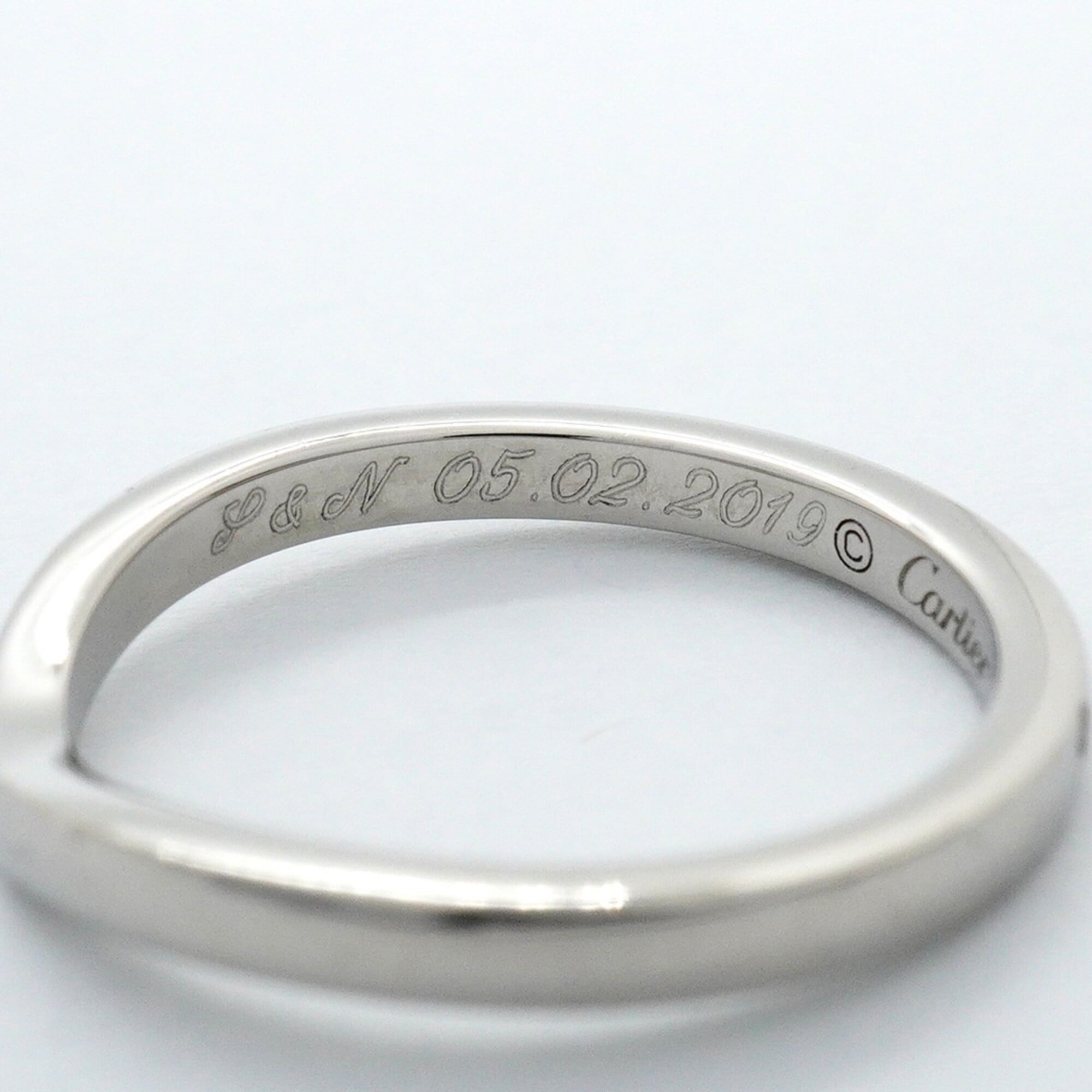 Cartier Platinum 950 Band Ring (Pre-Owned)
