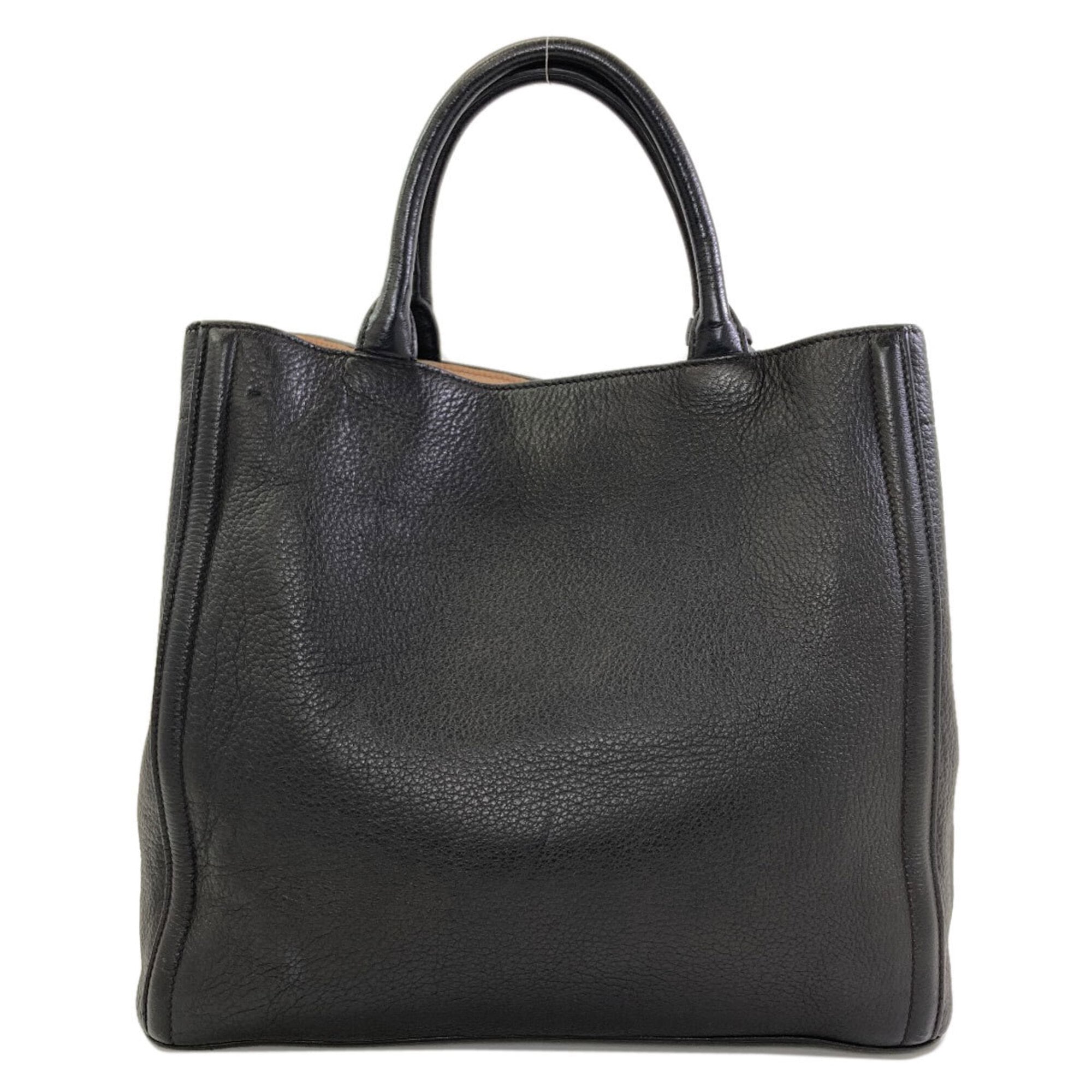 Prada Black Leather Handbag (Pre-Owned)
