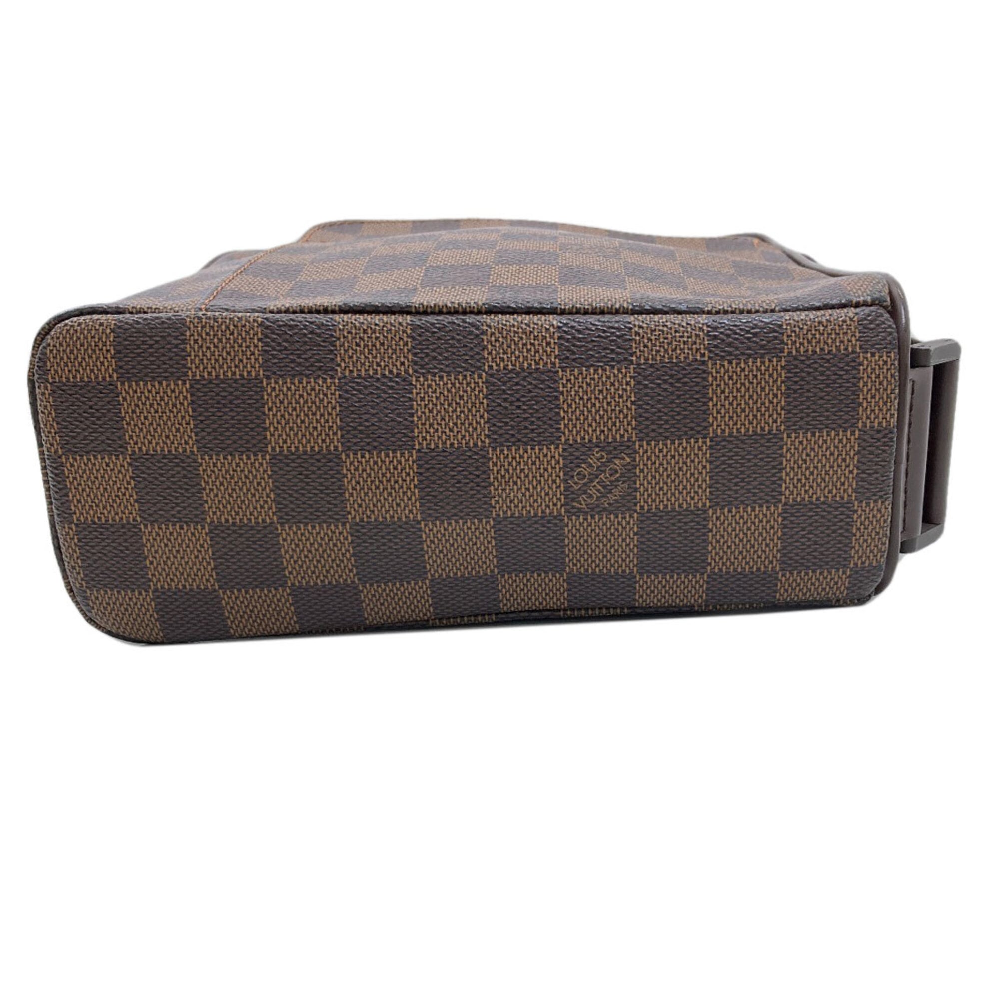 Louis Vuitton Brown Damier Canvas Ebene Damier Canvas Shoulder Bag (Pre-Owned)