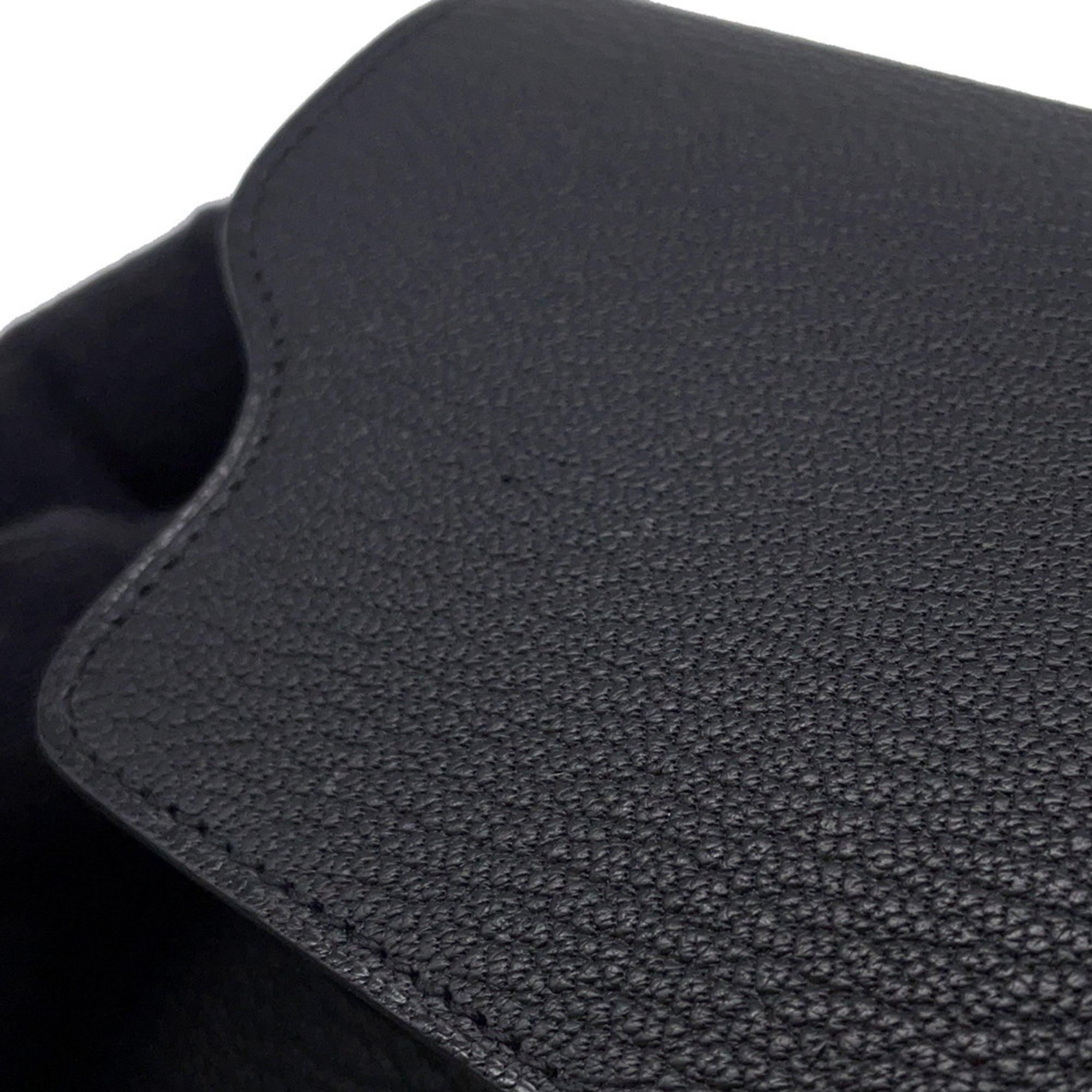 Hermes Black Chevre Myzore Leather Coin Purse/Coin Case (Pre-Owned)