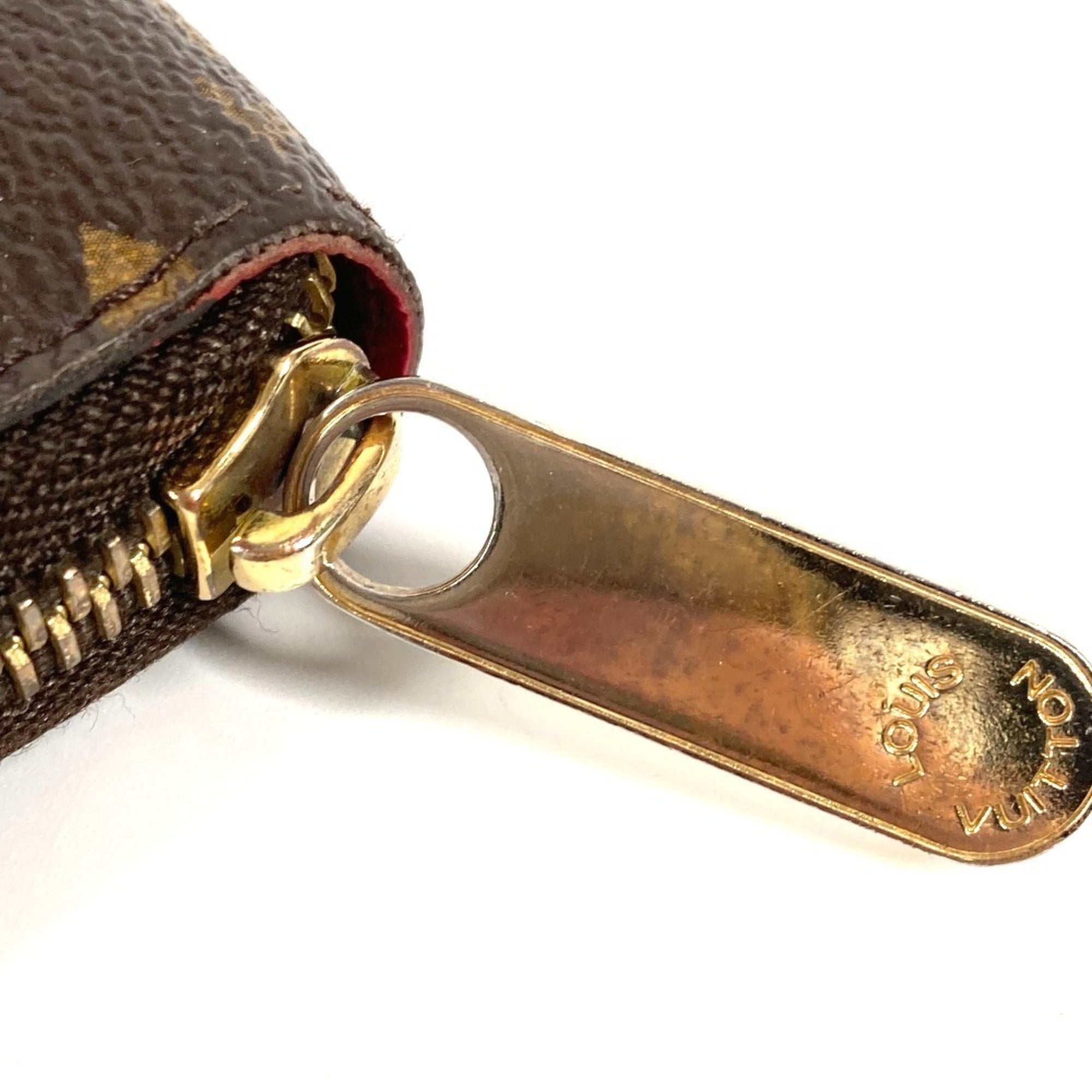 Louis Vuitton Monogram Bay Brown Pink Monogram Long Wallet (Bi-Fold) (Pre-Owned)