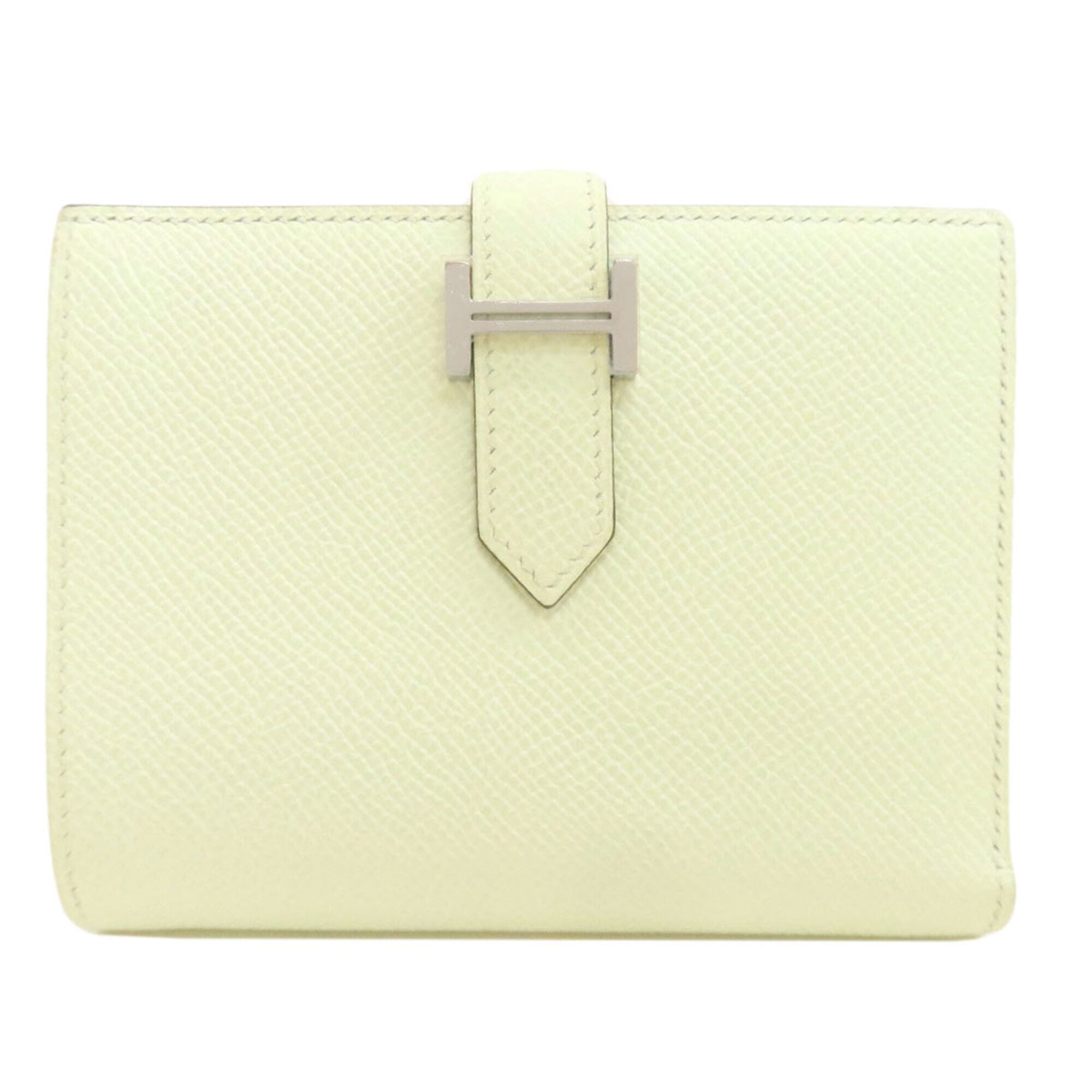 Hermes Pale Green Epsom Leather Wallet (Bi-Fold) (Pre-Owned)
