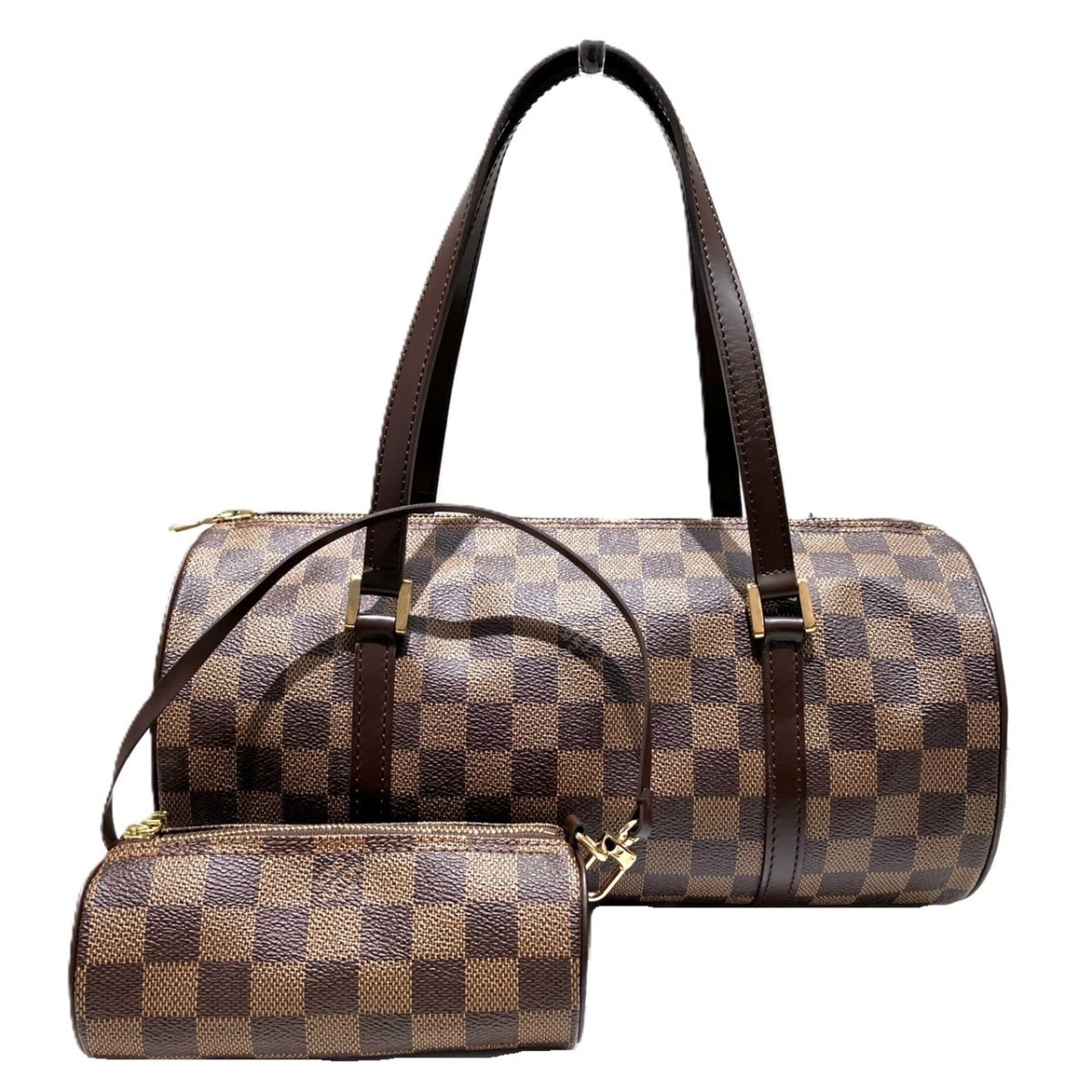 Louis Vuitton Brown Damier Canvas Ebene Damier Canvas Pouch Shoulder Bag (Pre-Owned)