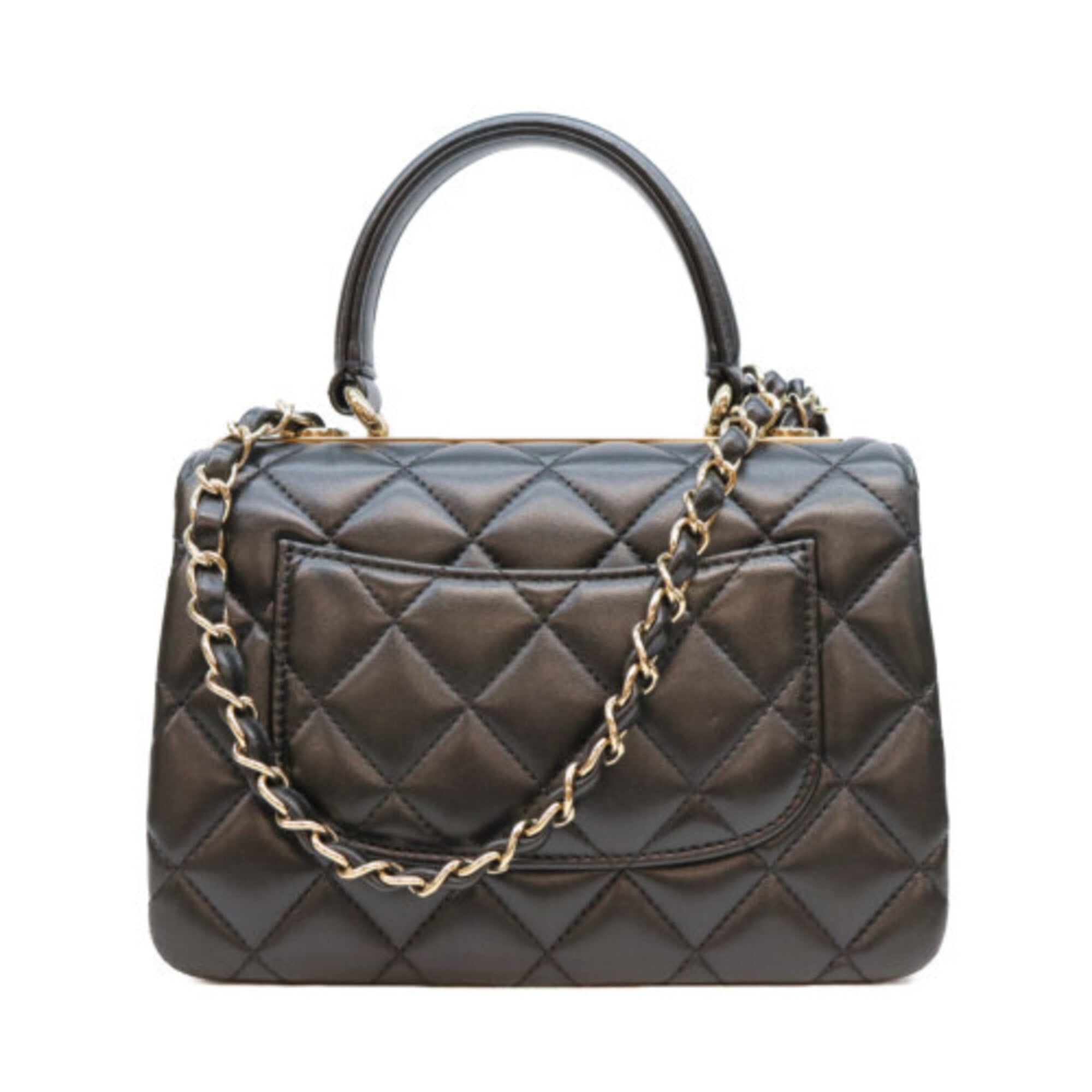Chanel Black Leather Shoulder Bag (Pre-Owned)
