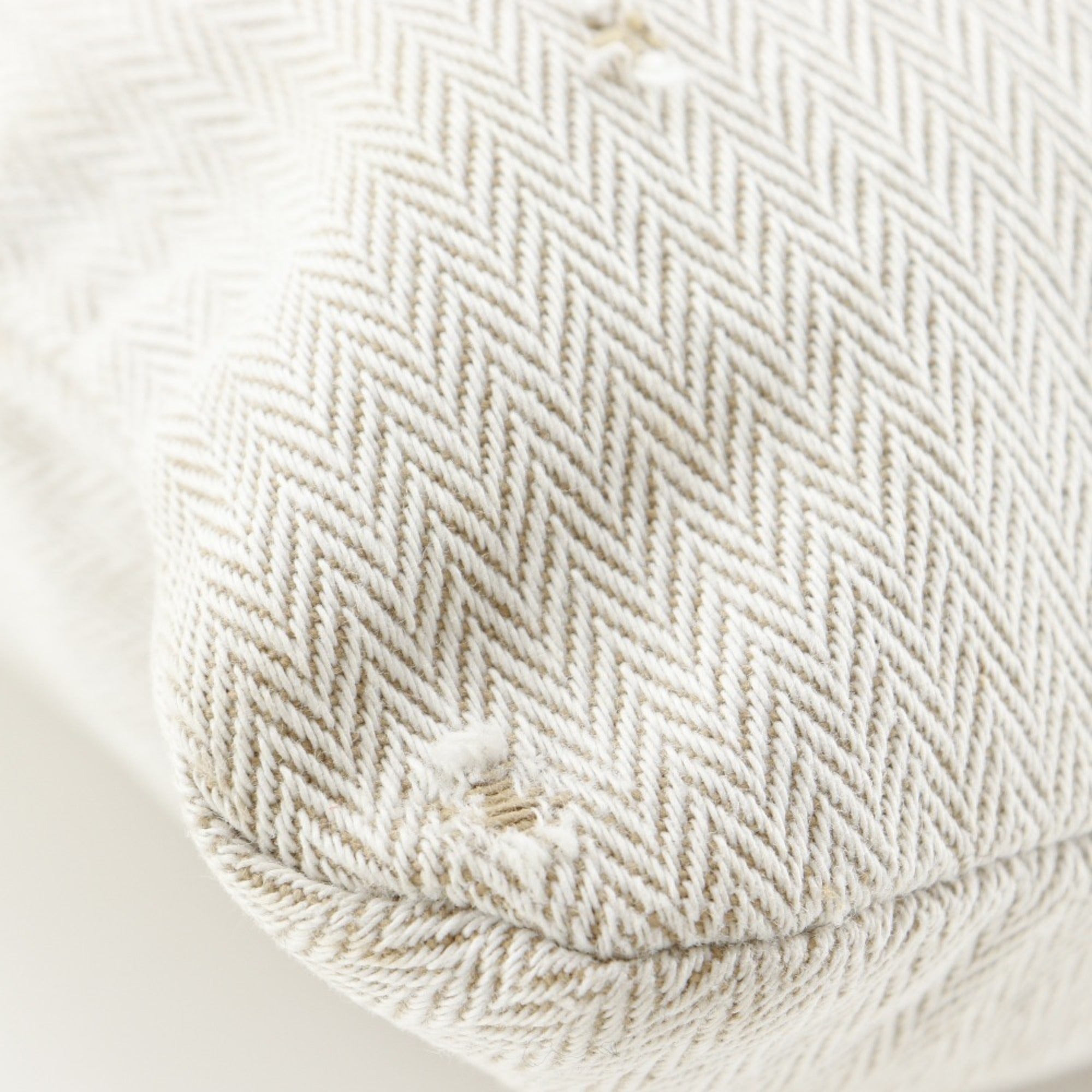 Hermes Beige Orange Toile Chevron Shoulder Bag (Pre-Owned)