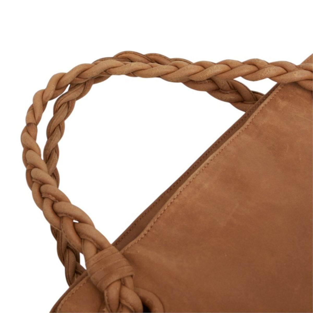 Bottega Veneta Intrecciato Brown Leather Handbag Tote Bag (Pre-Owned)
