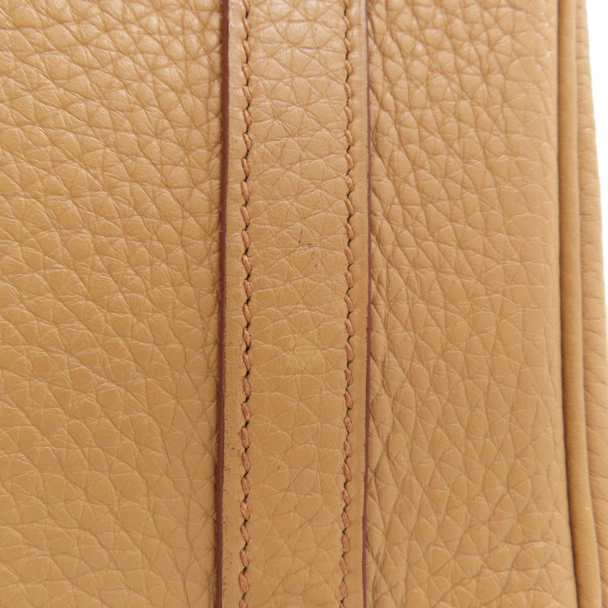Hermes Brown Togo Leather Handbag (Pre-Owned)