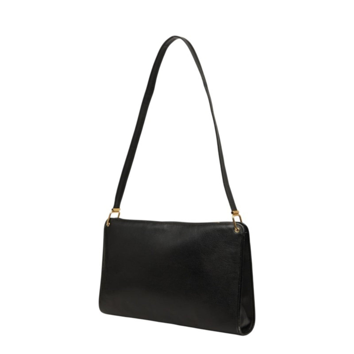 Christian Dior Black Leather Handbag Shoulder Bag (Pre-Owned)