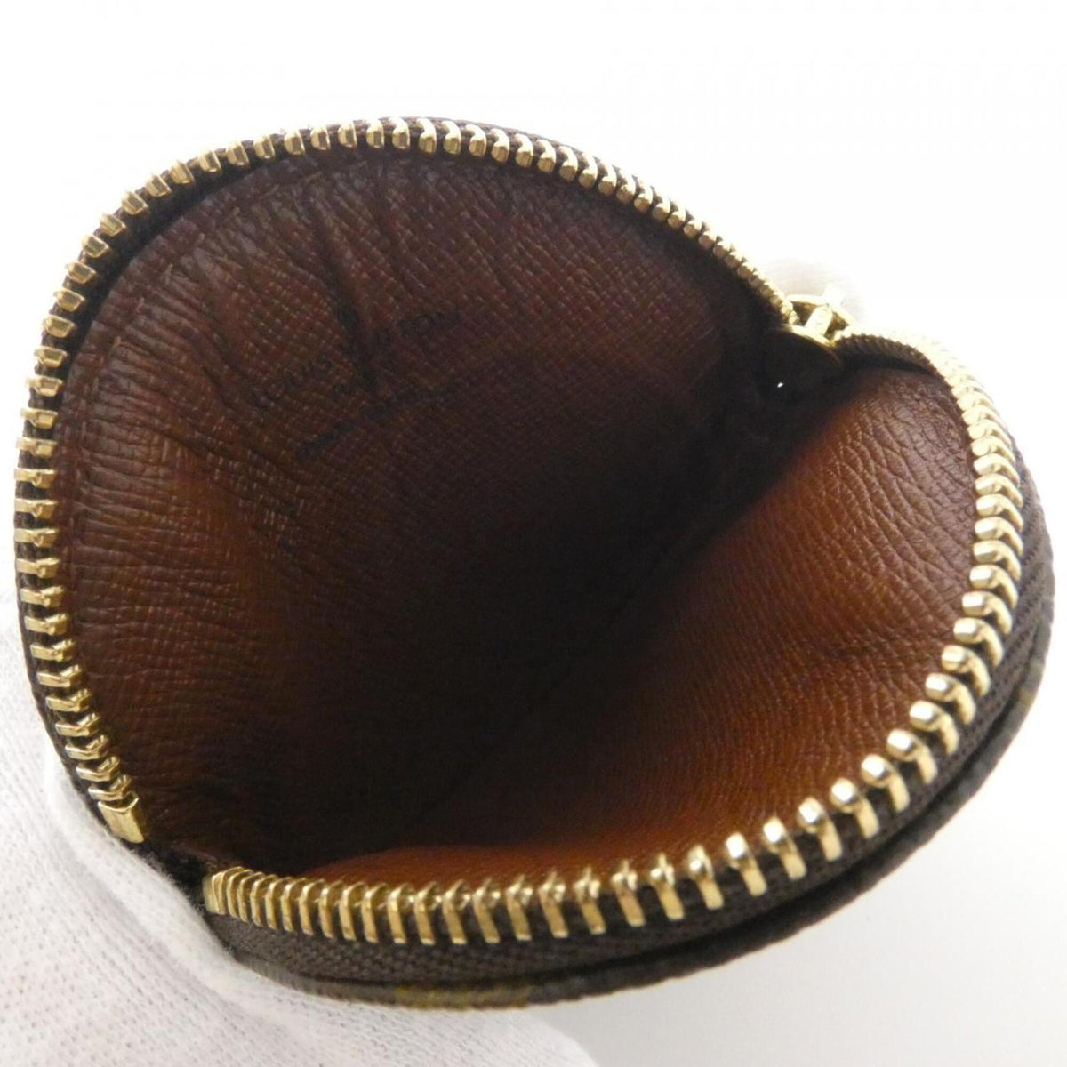 Louis Vuitton Marron Coated Canvas Coin Purse/Coin Case (Pre-Owned)
