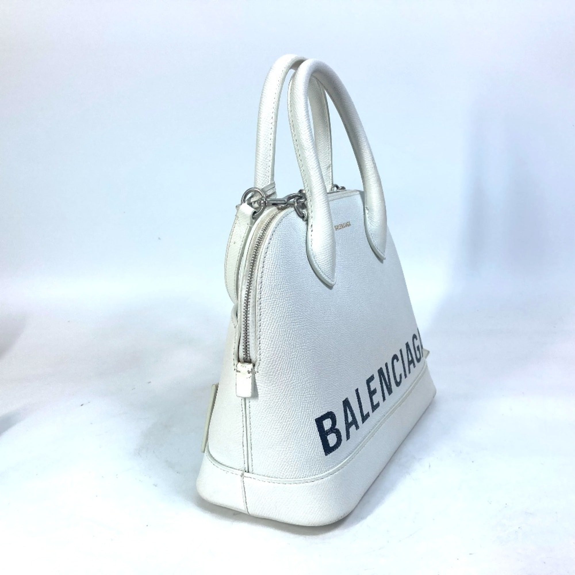 Balenciaga White Leather Handbag (Pre-Owned)