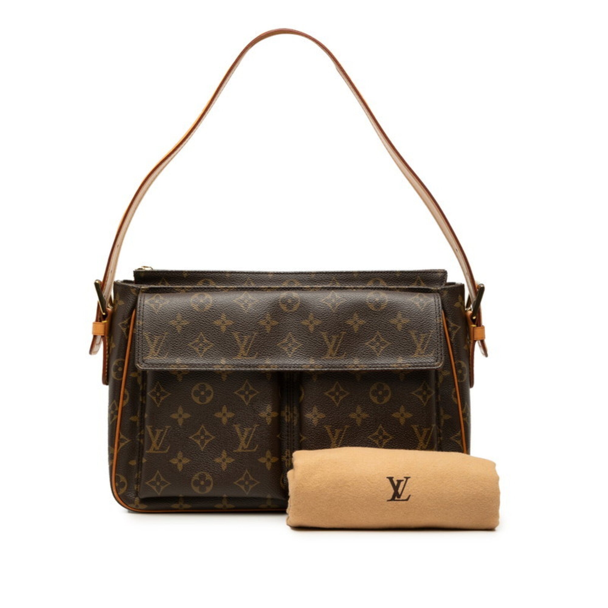 Louis Vuitton Monogram Brown Pvc Leather Shoulder Bag (Pre-Owned)