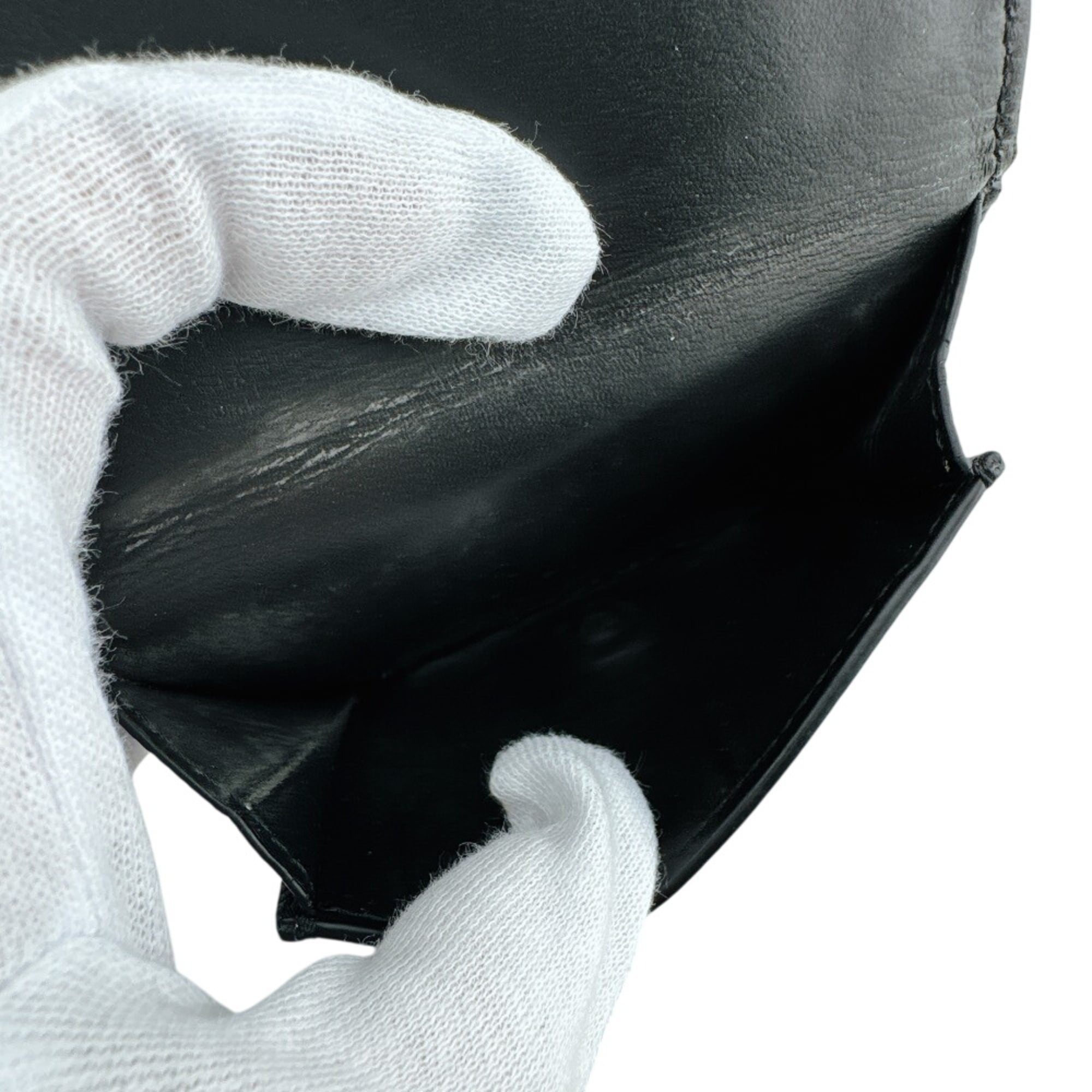 Loewe Black Leather Wallet (Tri-Fold) (Pre-Owned)