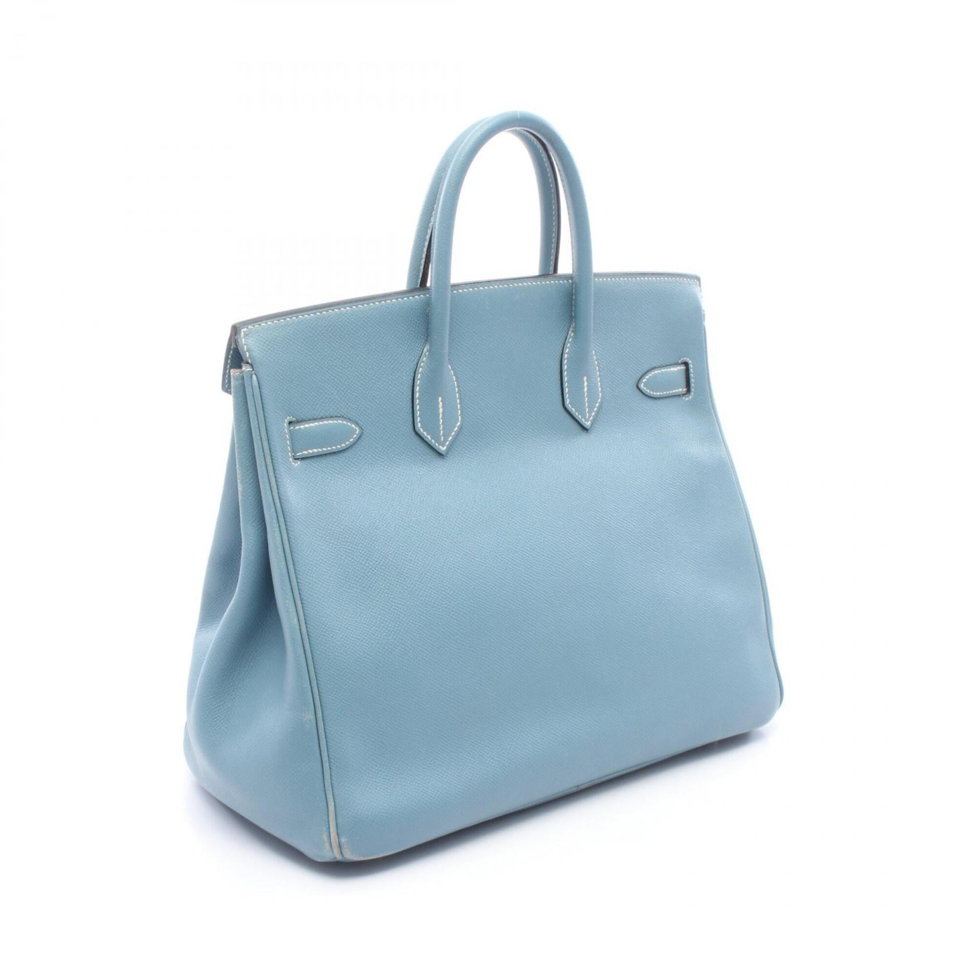 Hermes Blue Epsom Leather Handbag (Pre-Owned)