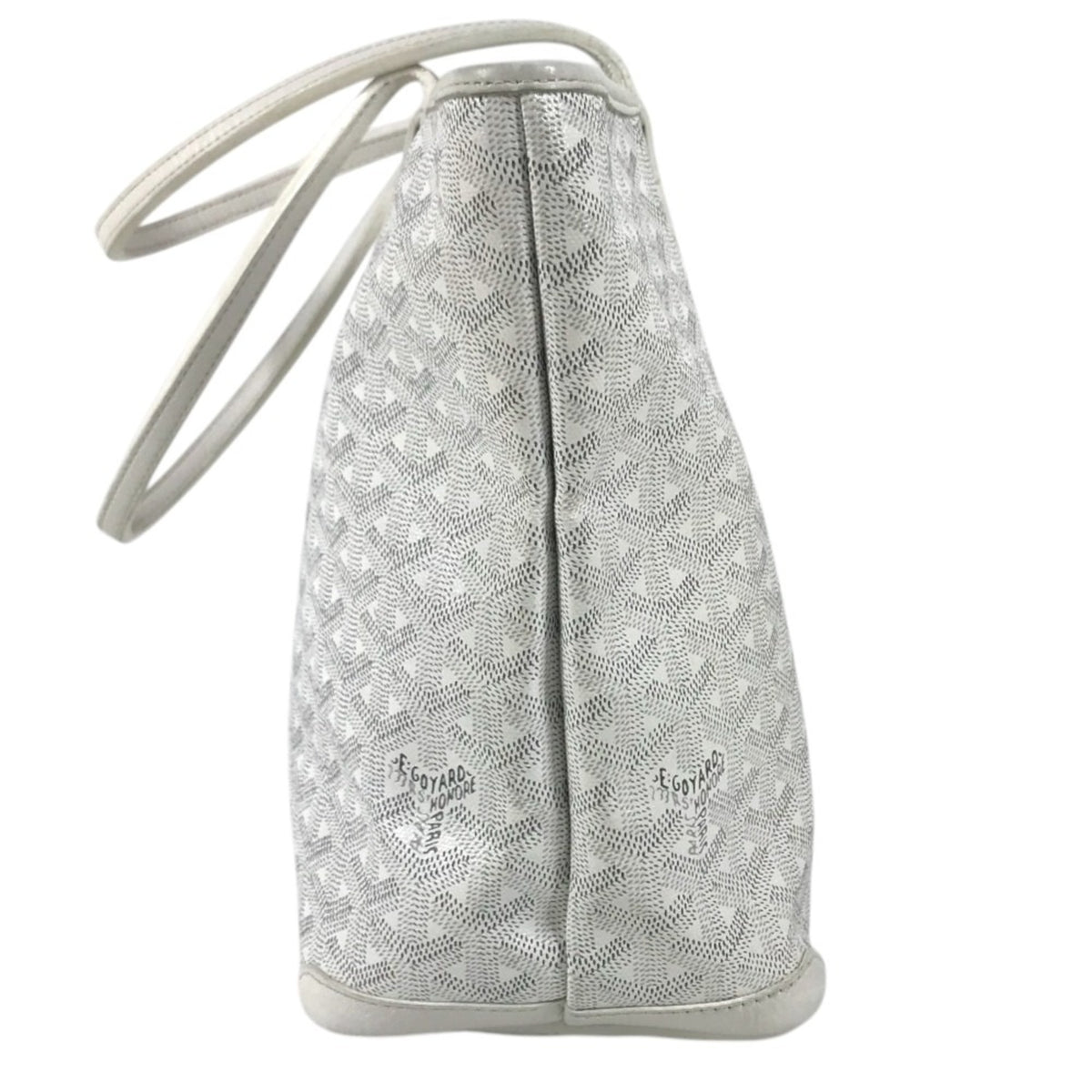 Goyard White Pvc Leather Shoulder Bag Tote Bag (Pre-Owned)