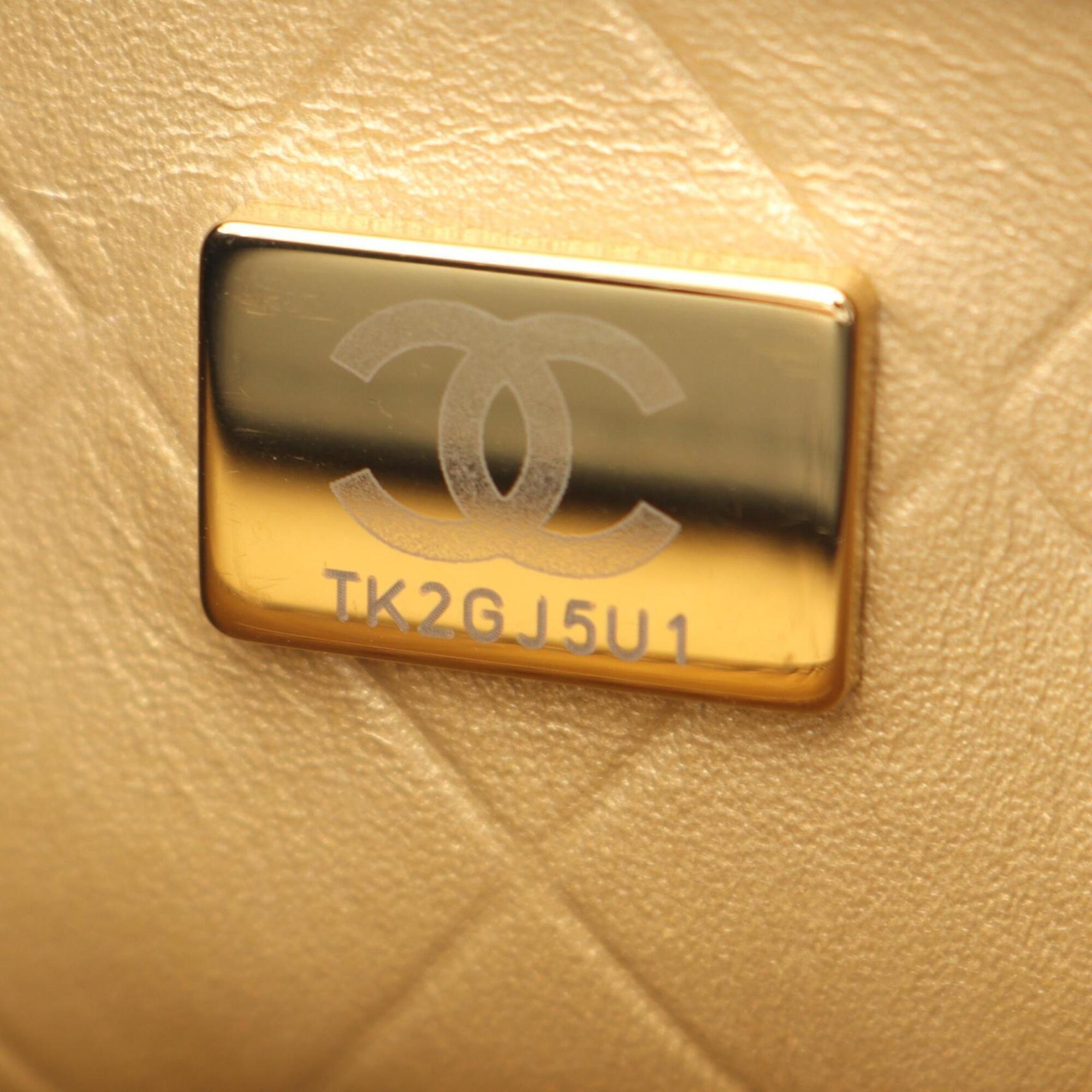 Chanel Black Leather Handbag Shoulder Bag (Pre-Owned)