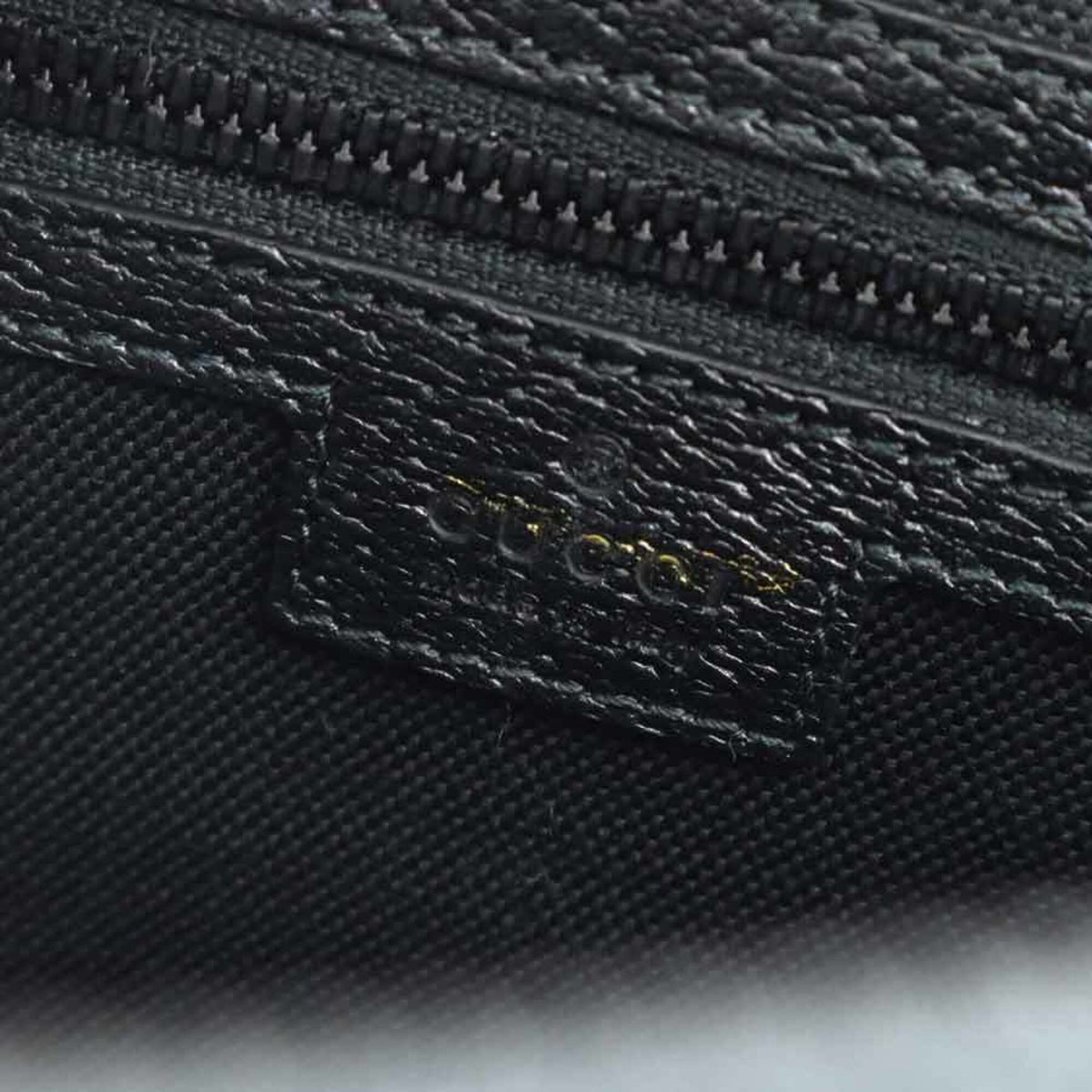 Gucci Black Leather Handbag Shoulder Bag (Pre-Owned)