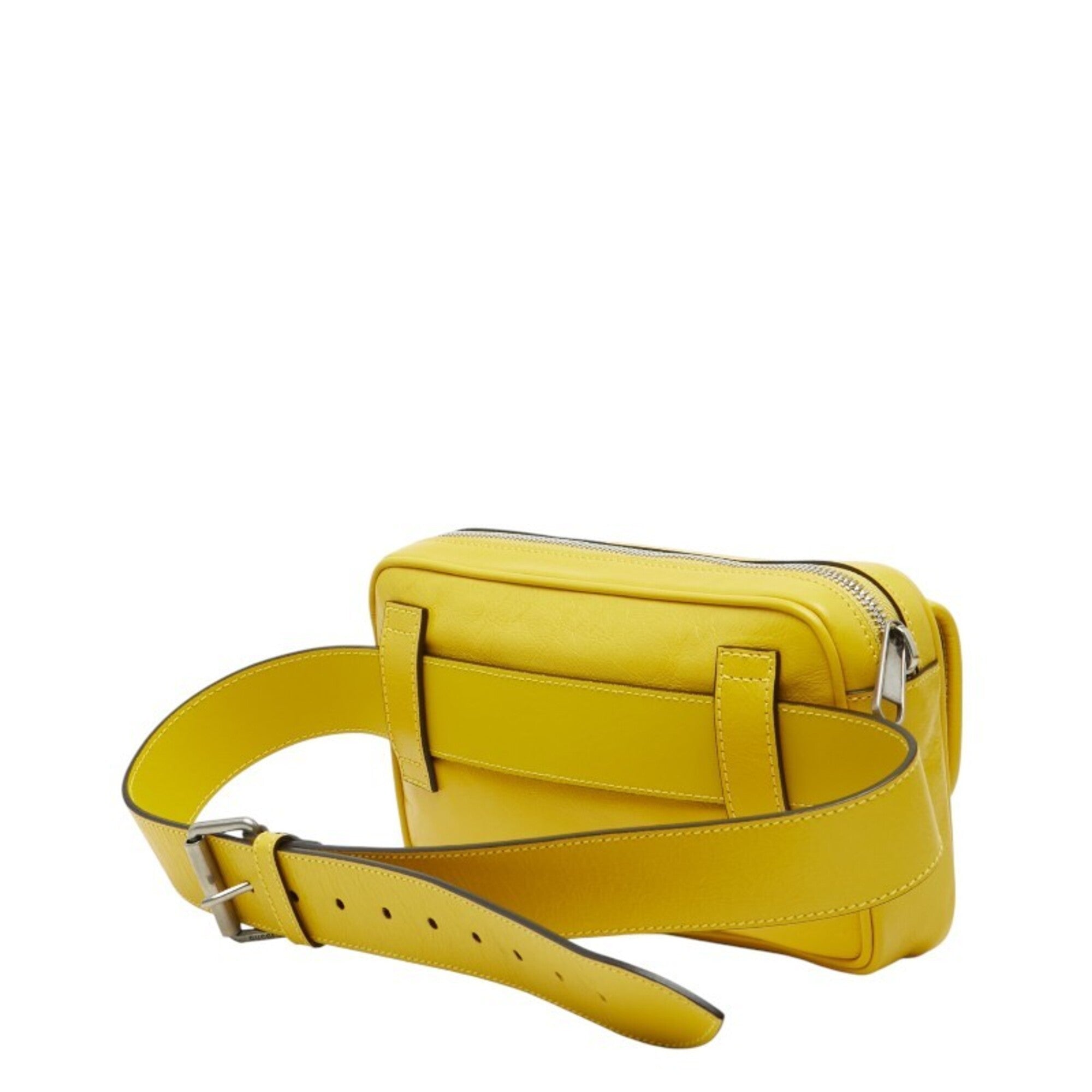 Gucci Yellow Leather Fanny Pack (Pre-Owned)