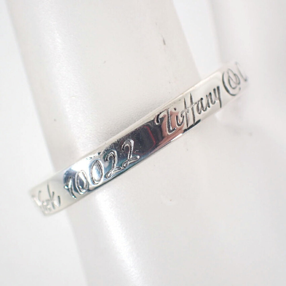 Tiffany Sterling Silver 925 Band Ring (Pre-Owned)