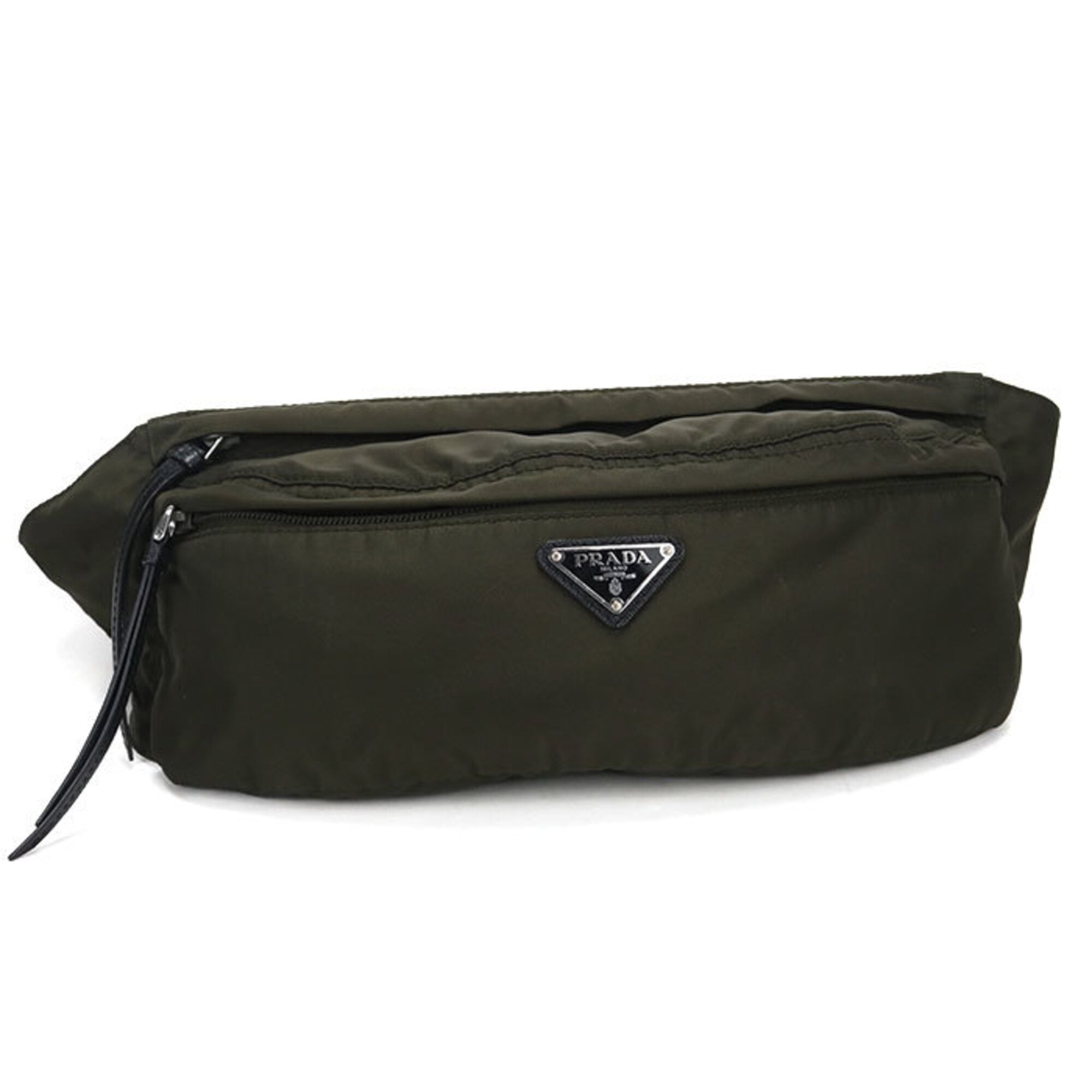 Prada Khaki Nylon Sling Bag (Pre-Owned)